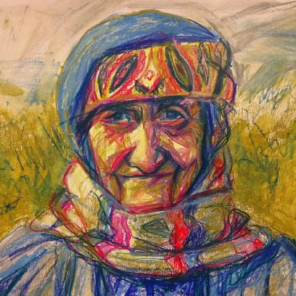 Islamaphobia. 9”W x 12”H. Pastel on Paper. Paige Emery.