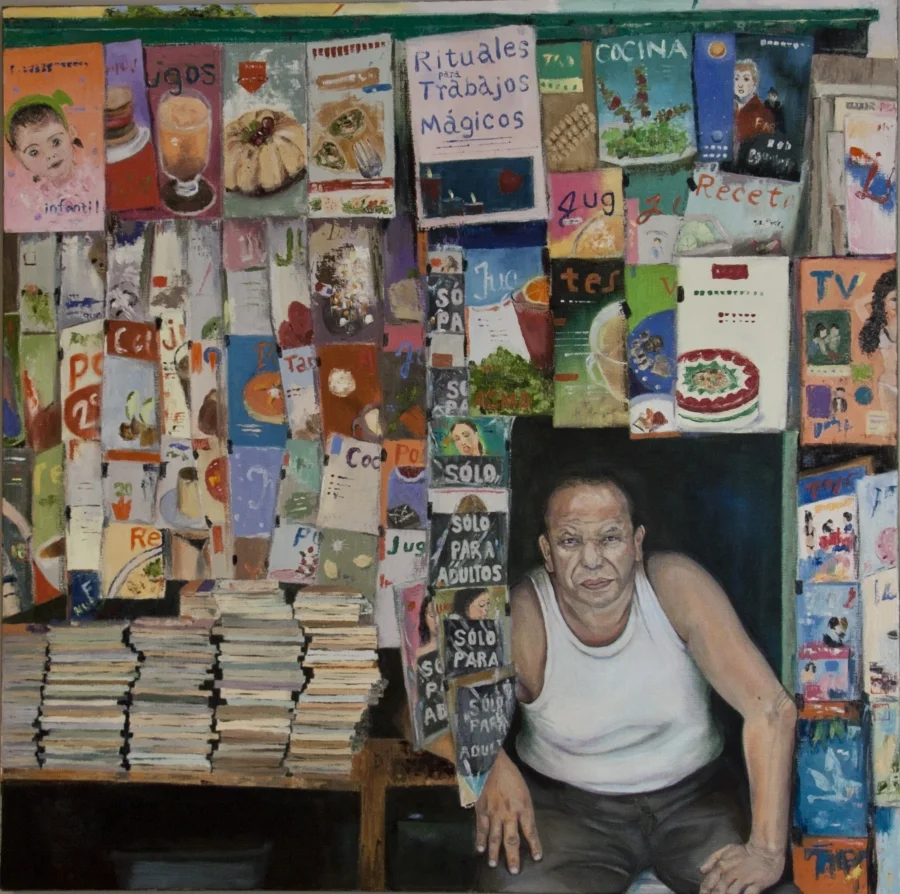 Stand on Broadway. 36”W x 36”H. Oil on canvas. Kuniko Ruch (2015)