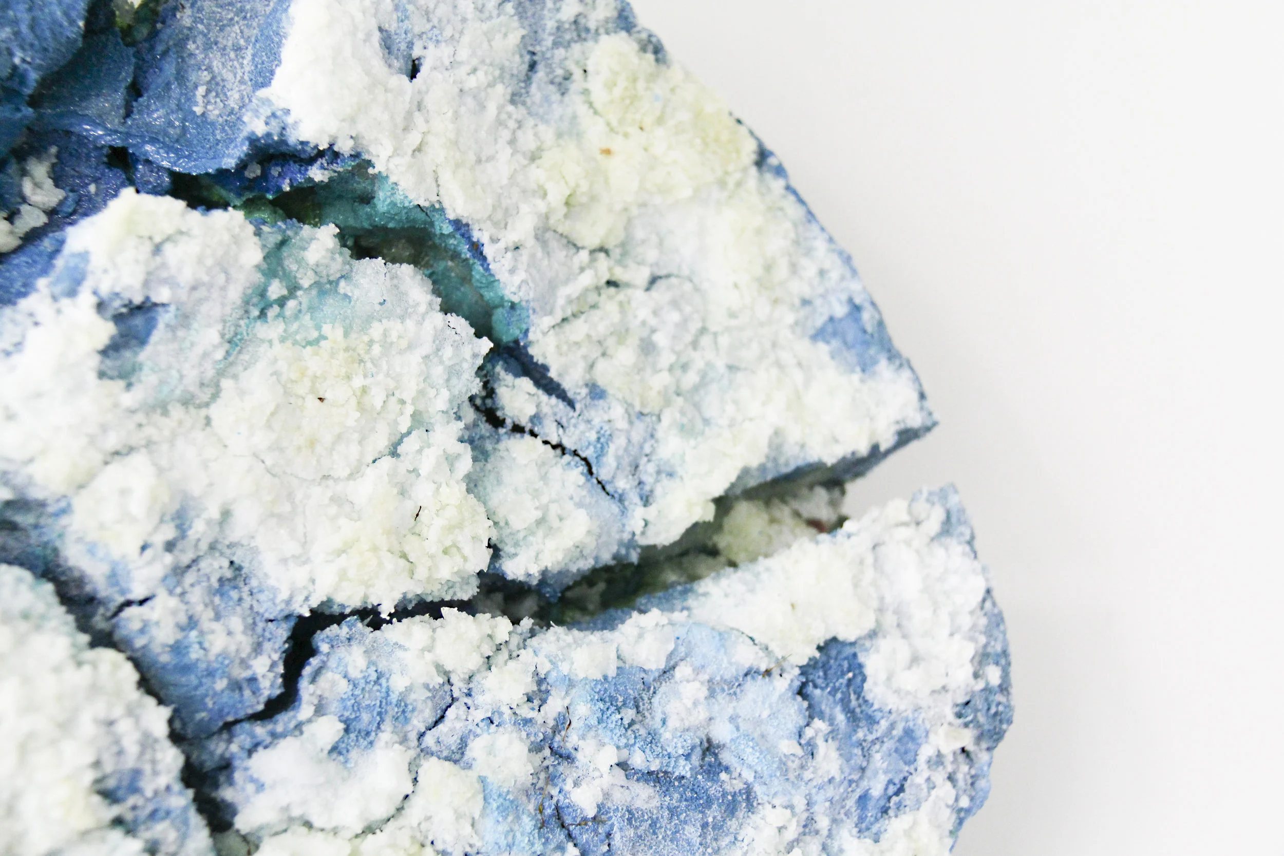 Hear Your Silence. 12”W x 12”L x 2.5”D. Water-based paint, salt, and resin. (2018)