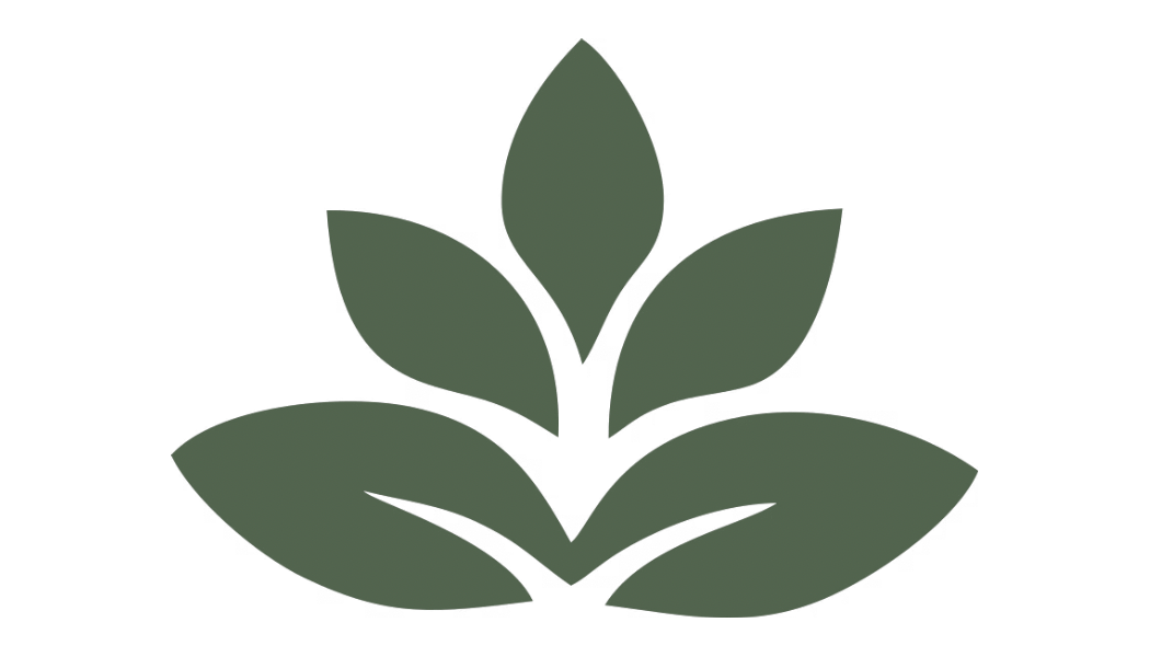 Simple graphic of a green plant with multiple leaves.
