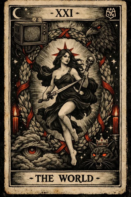 The Stolen Moans tarot XXI The World