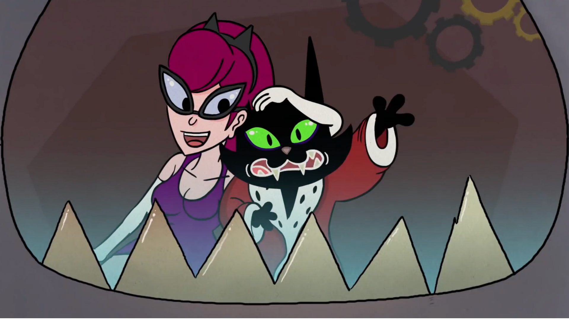 Screenshot from The King of Claws animated music video by The Stolen Moans