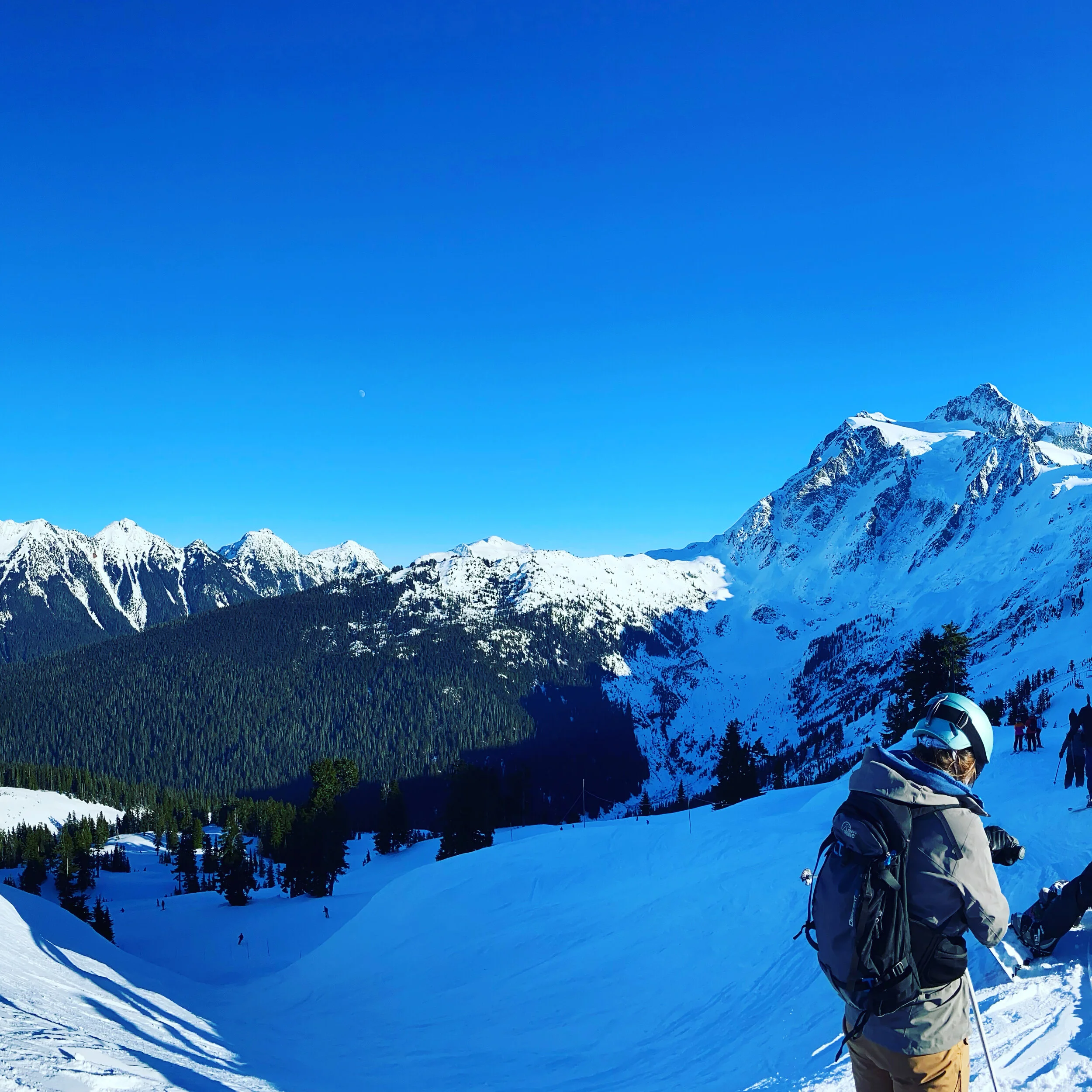 SNOWBOARDING AT BAKER