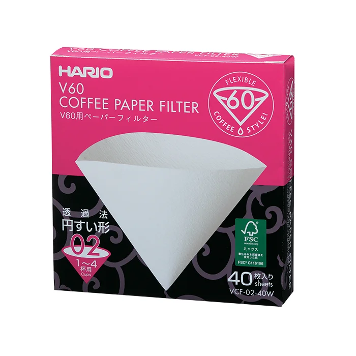 Hario Filter Papers V60 2Cup - 40pk
