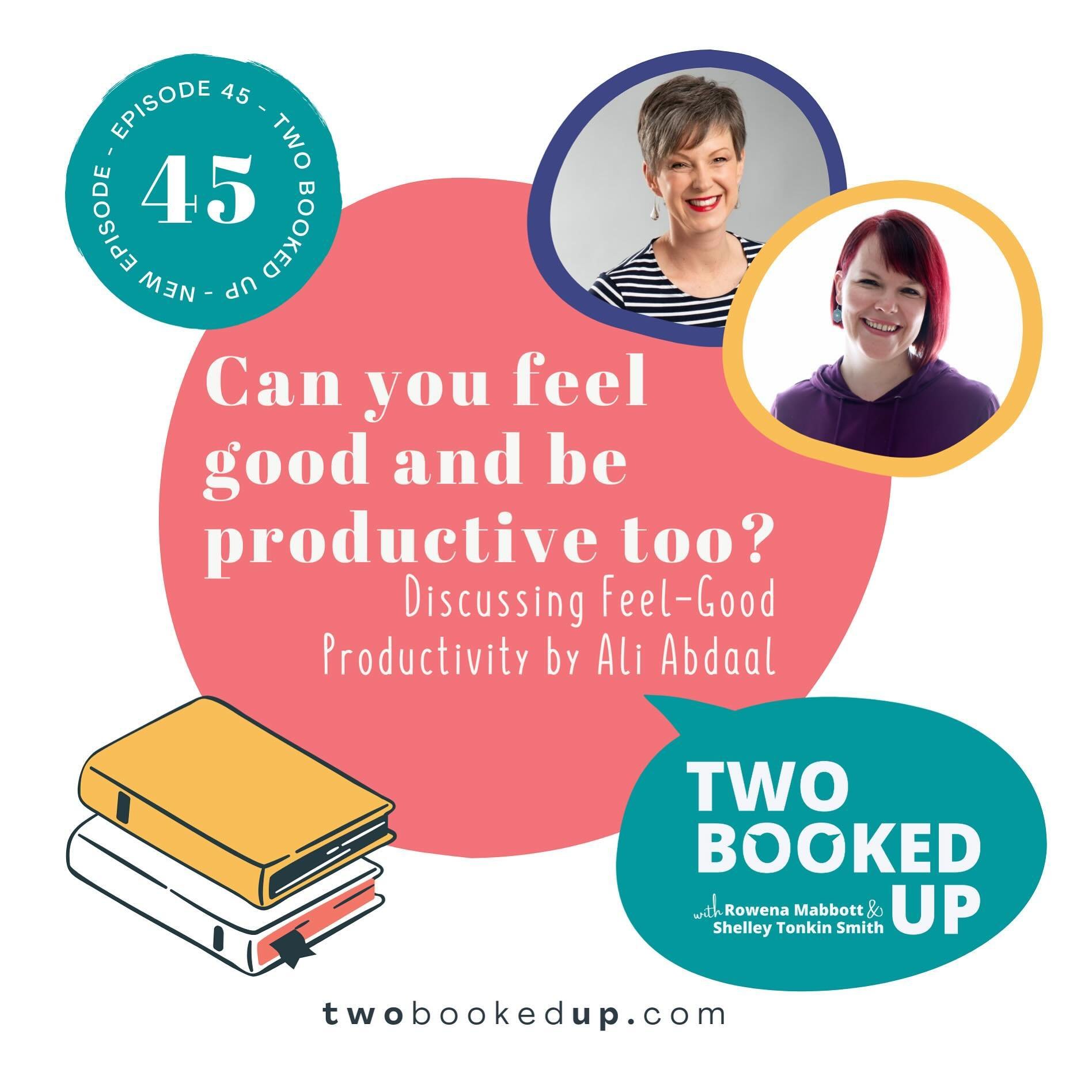 In this episode of Two Booked Up, Rowena and Shelley are discussing Ali Abdaal&rsquo;s book &ldquo;Feel Good Productivity&rdquo;.&nbsp;

Productivity books are often full of tips for working harder, hustling longer, and hacks to make the most of your