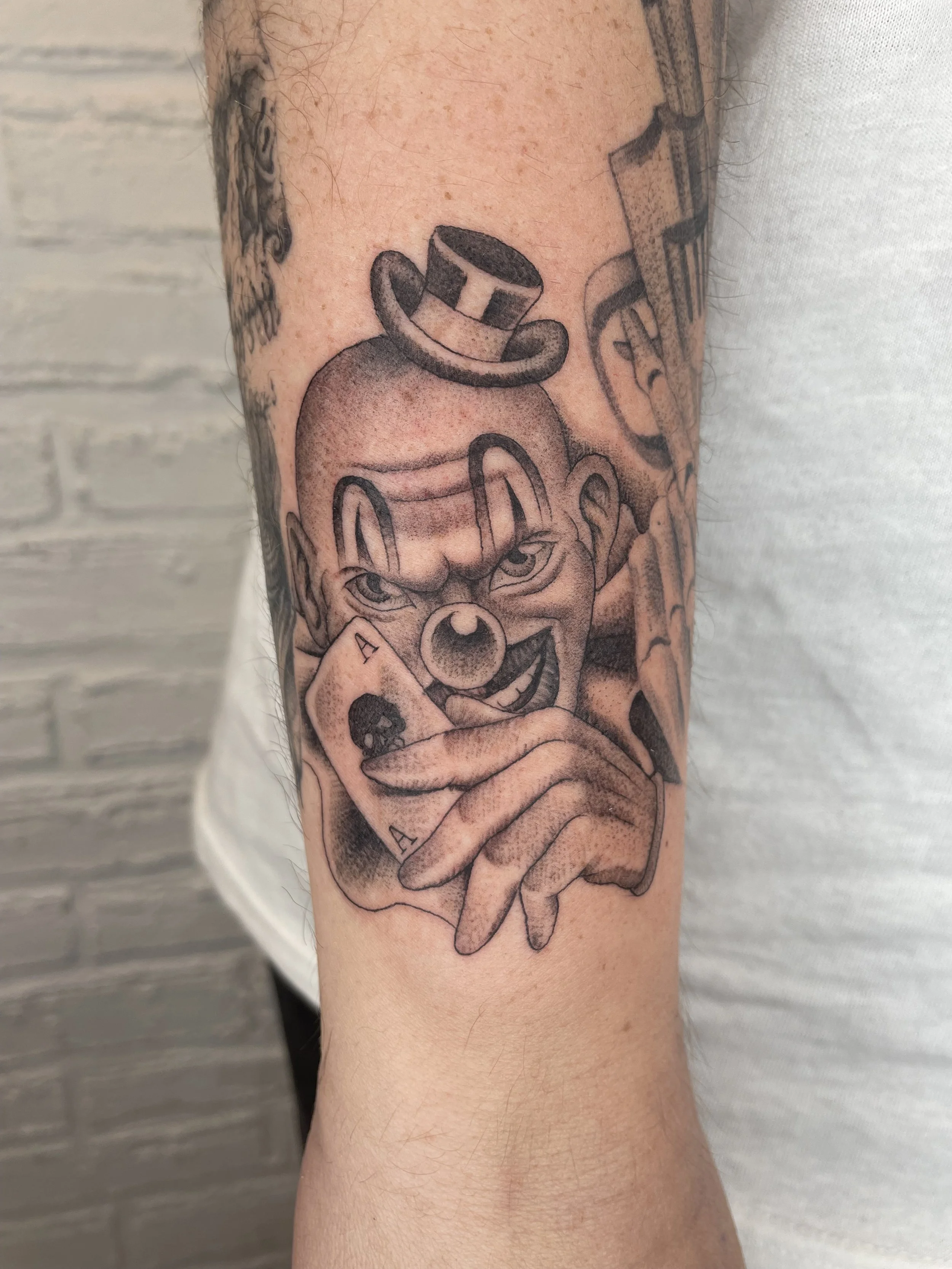 clown tattoo