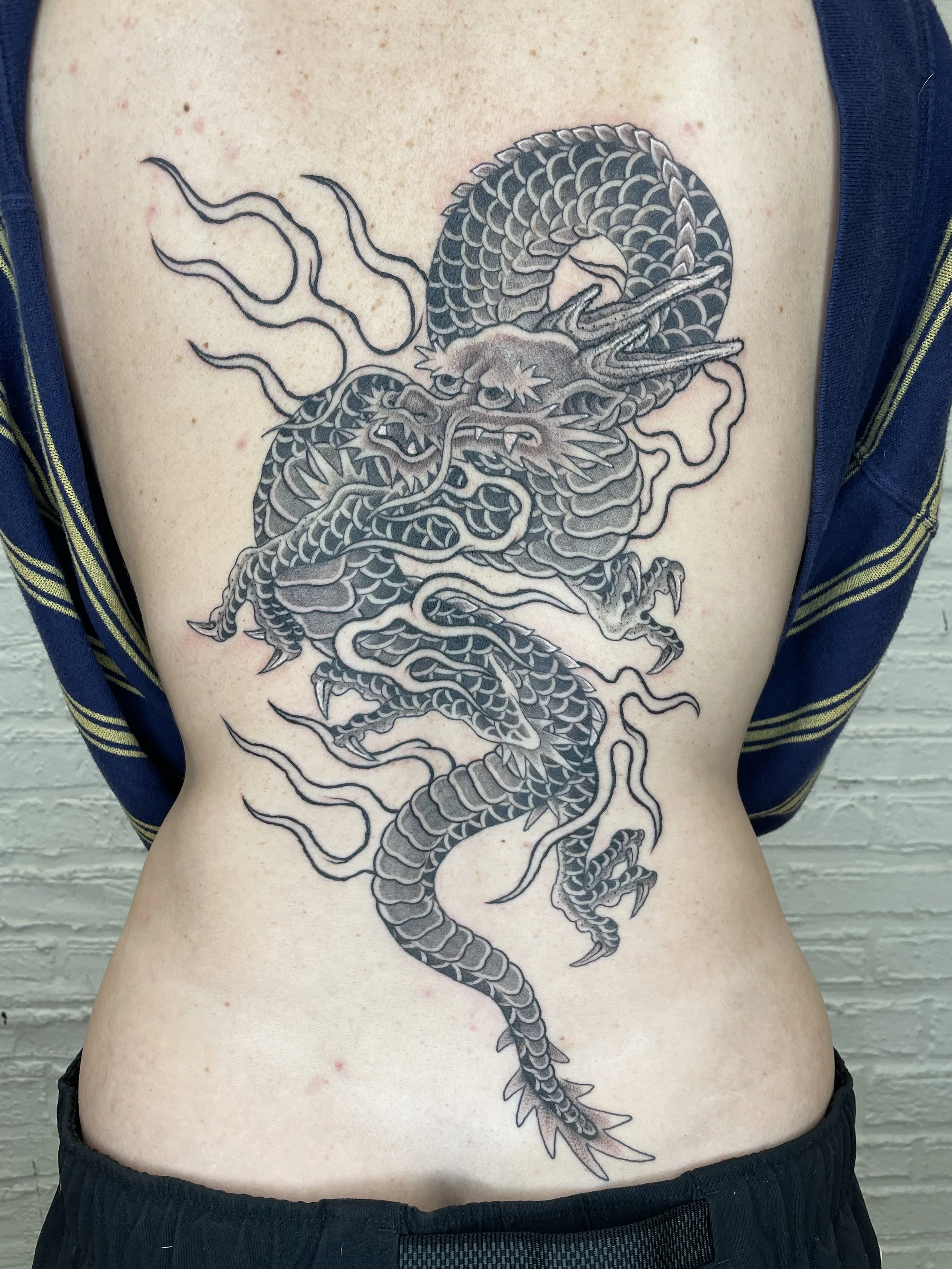 dragon back tattoo
