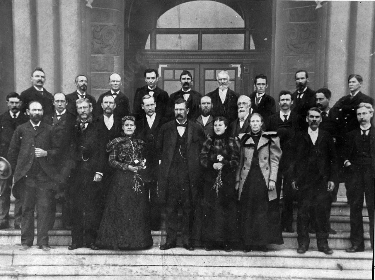 1896 Utah State Senate, Martha Hughes Cannon first row on the left.