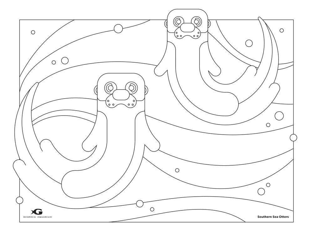 Ga Aquarium Coloring Pages
