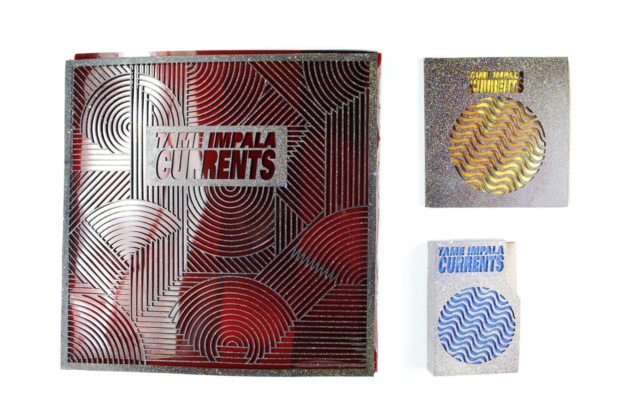  From the record cover to the cassette case, all of the packages include laser cut details and textures that can be traced with fingers and enjoyed by everyone. 