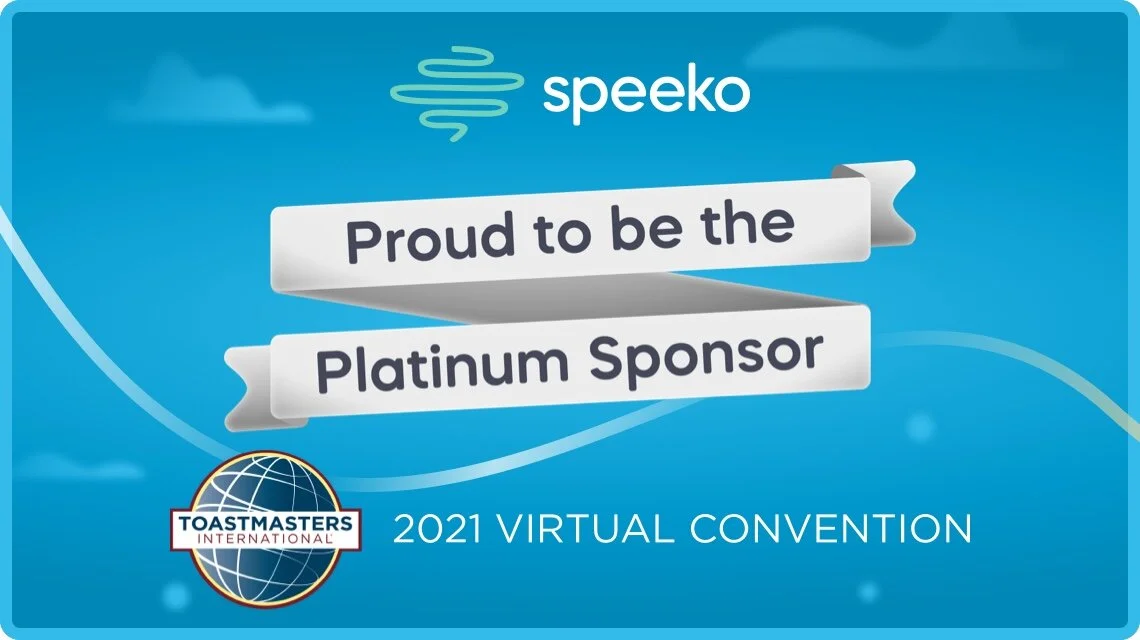 Platinum Sponsor of the Toastmasters International Convention