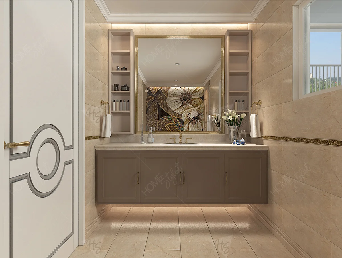 Khu vực nhà vệ sinh cũng được chú ý đến mọi chi tiết nhỏ, mang lại sự tiện nghi cho toàn bộ không gian căn hộ.