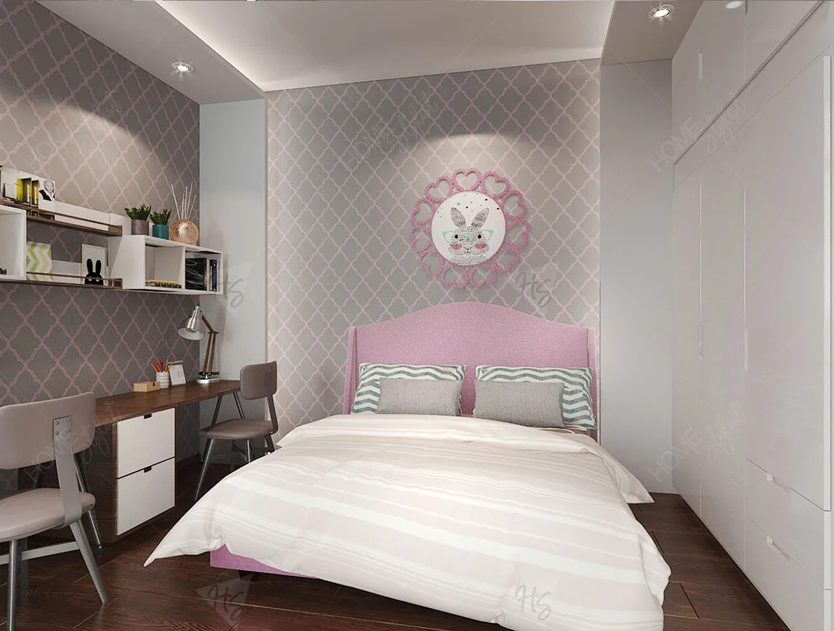 Thiết kế nội thất phòng ngủ bé gái