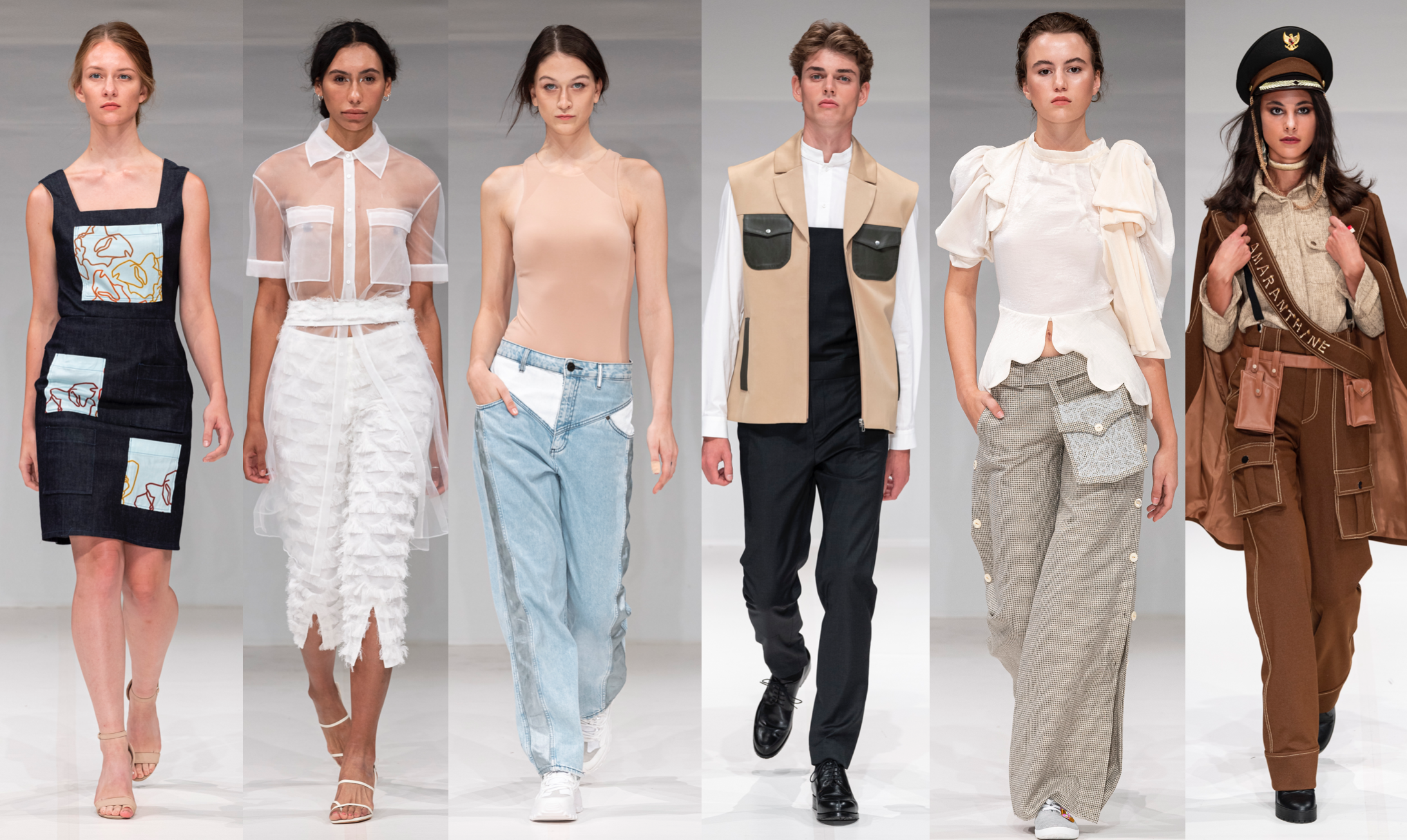 Left To Right: Lexlo, Point Zero One, Raw Jeans, Maria Barreca, Amaranthine Atelier