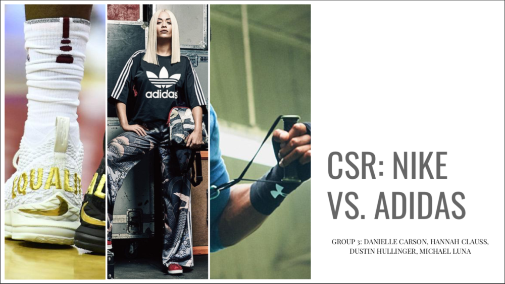 Elasticiteit helemaal puzzel CSR: Nike vs. Adidas — Hannah Clauss