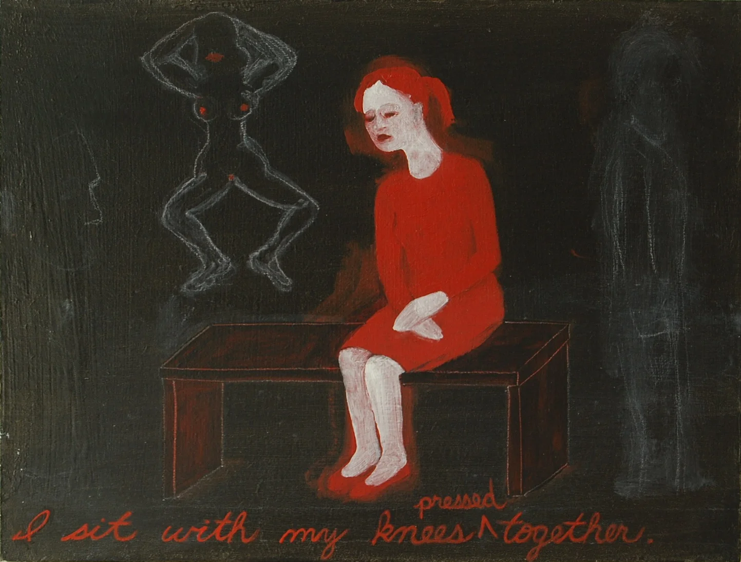 I keep my knees pressed together