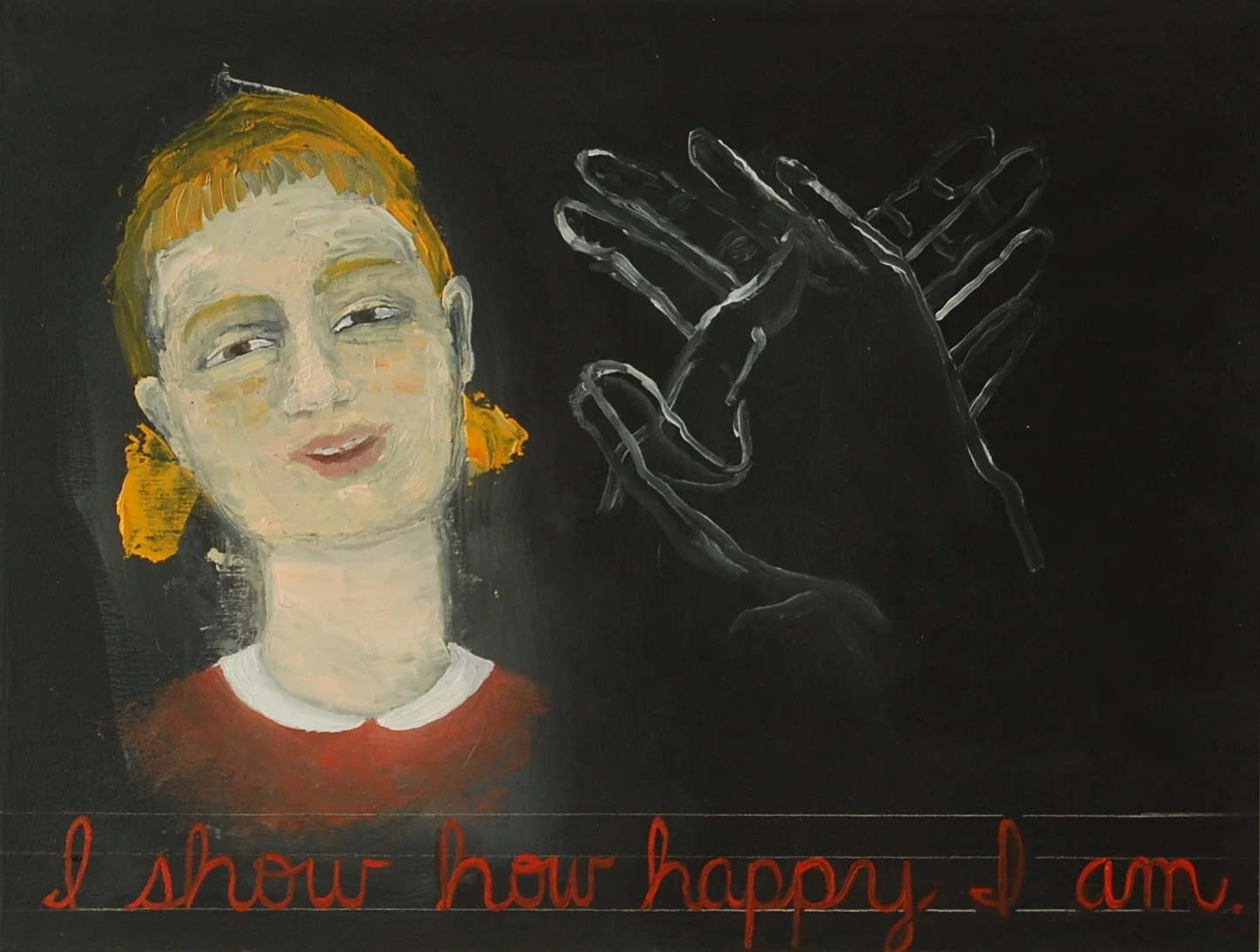 I show how happy I am