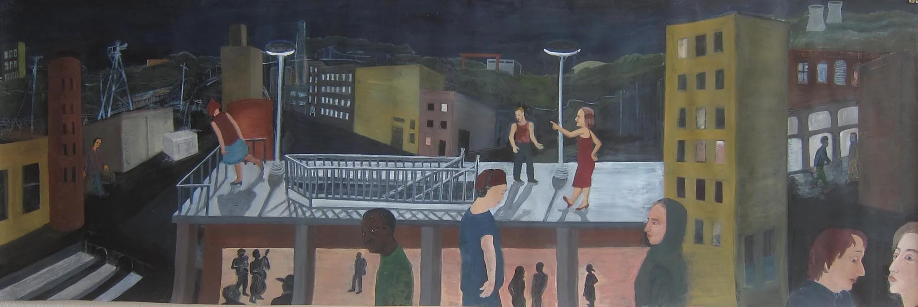 Plurality Series:  Platform at Night