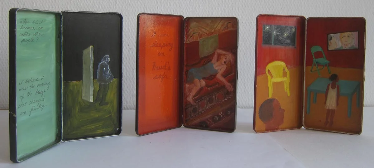 Tins, Plates, Boxes; The Chocolate Tins; three open tins