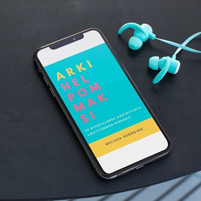 Did you know that Arki Helpommaksi is also available as an &auml;&auml;nikirja? @taralange1911 reads it with a voice so soothing, you&rsquo;ll feel calmer regardless of the content! At the moment, @bookgardenaudiobooks have a special offer! When you 