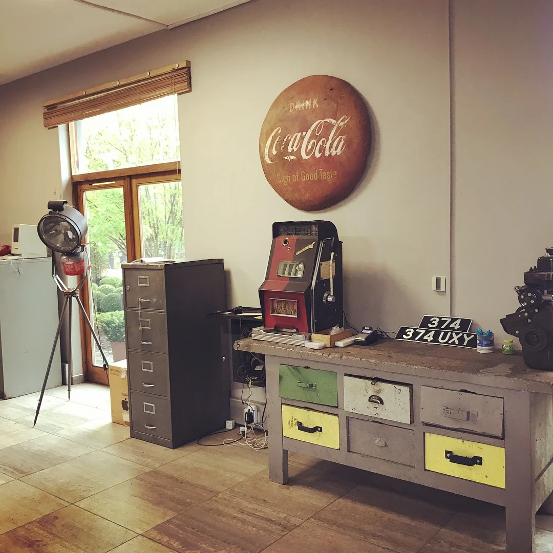 Folia's office is an experience in itself! 