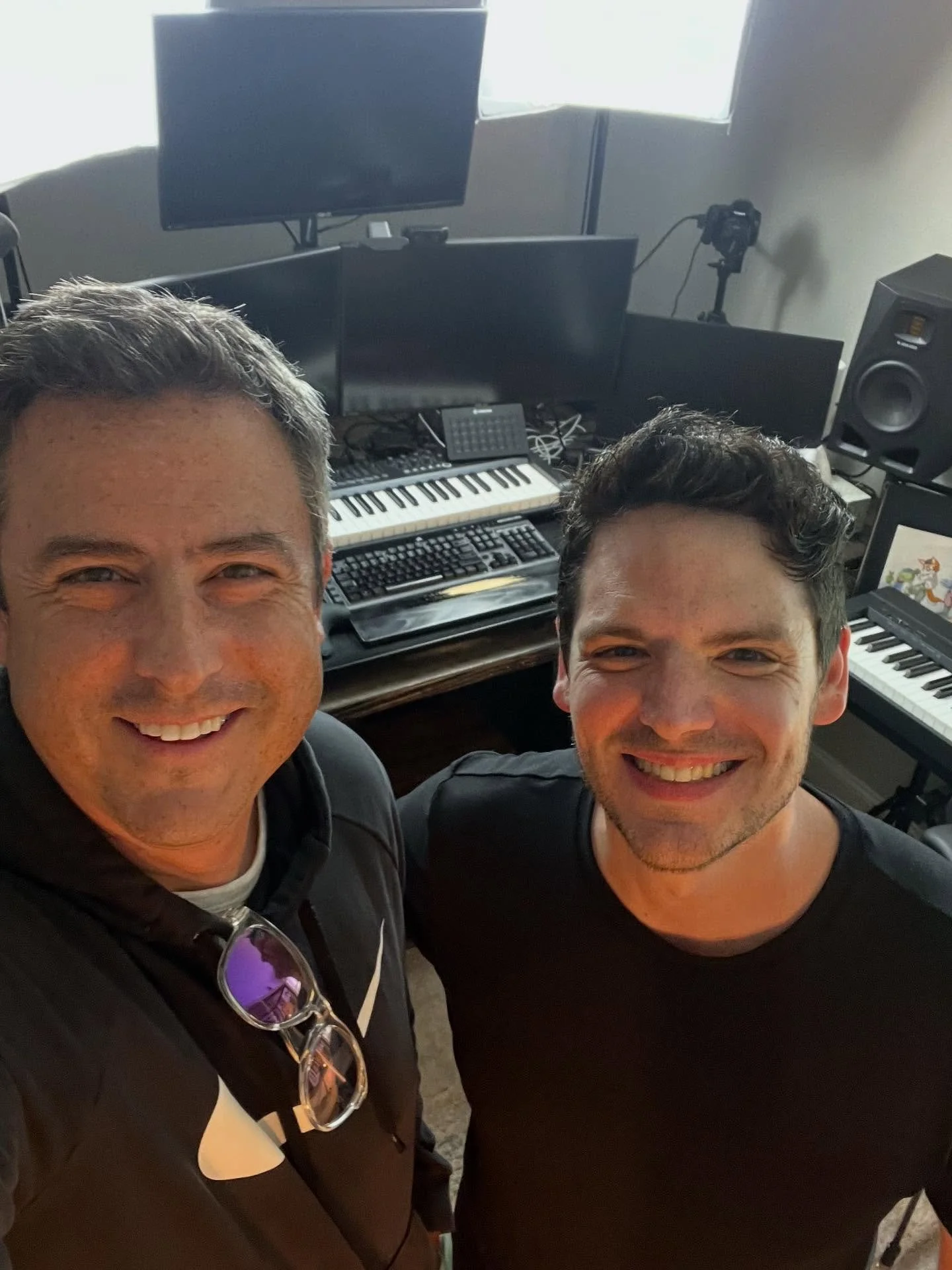 Just had a studio &amp; family visit from the legendary @mpatti 🙏 So grateful to call you friend 🤜 🤛