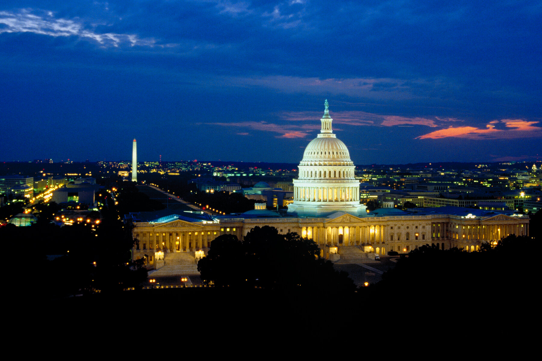 US Capitol - East Front at Night