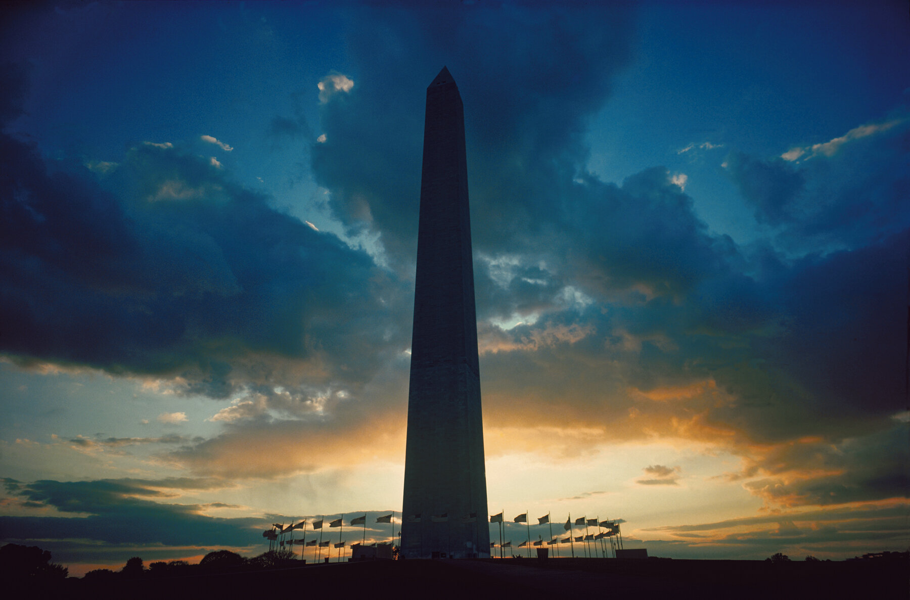 Washington Monument - View froom the Mall at Sunset
