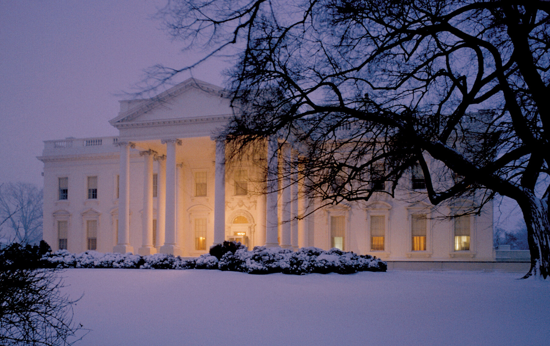 White House - North Side in Winter