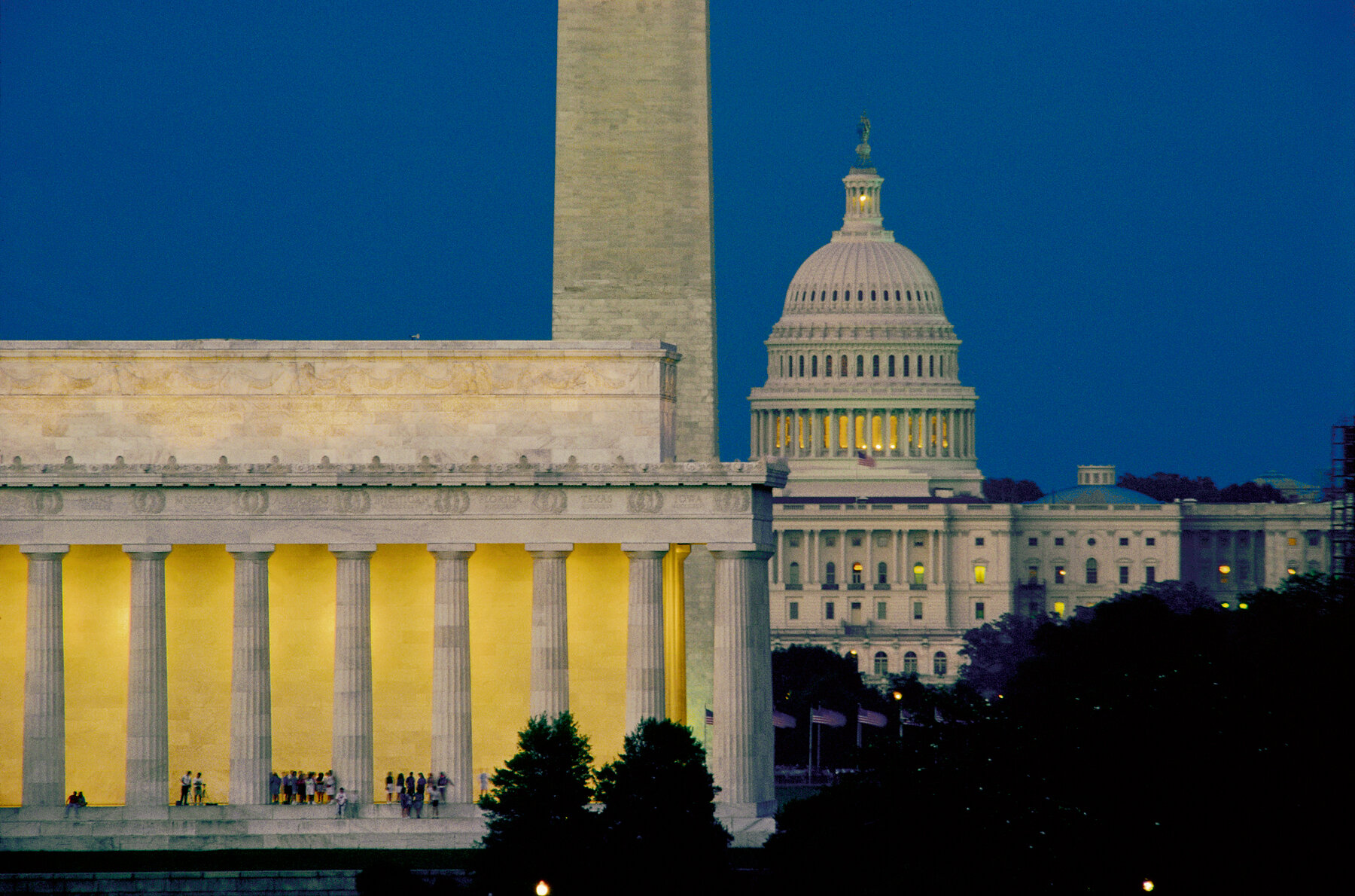 US Capitol - At Dusk, from Arlington