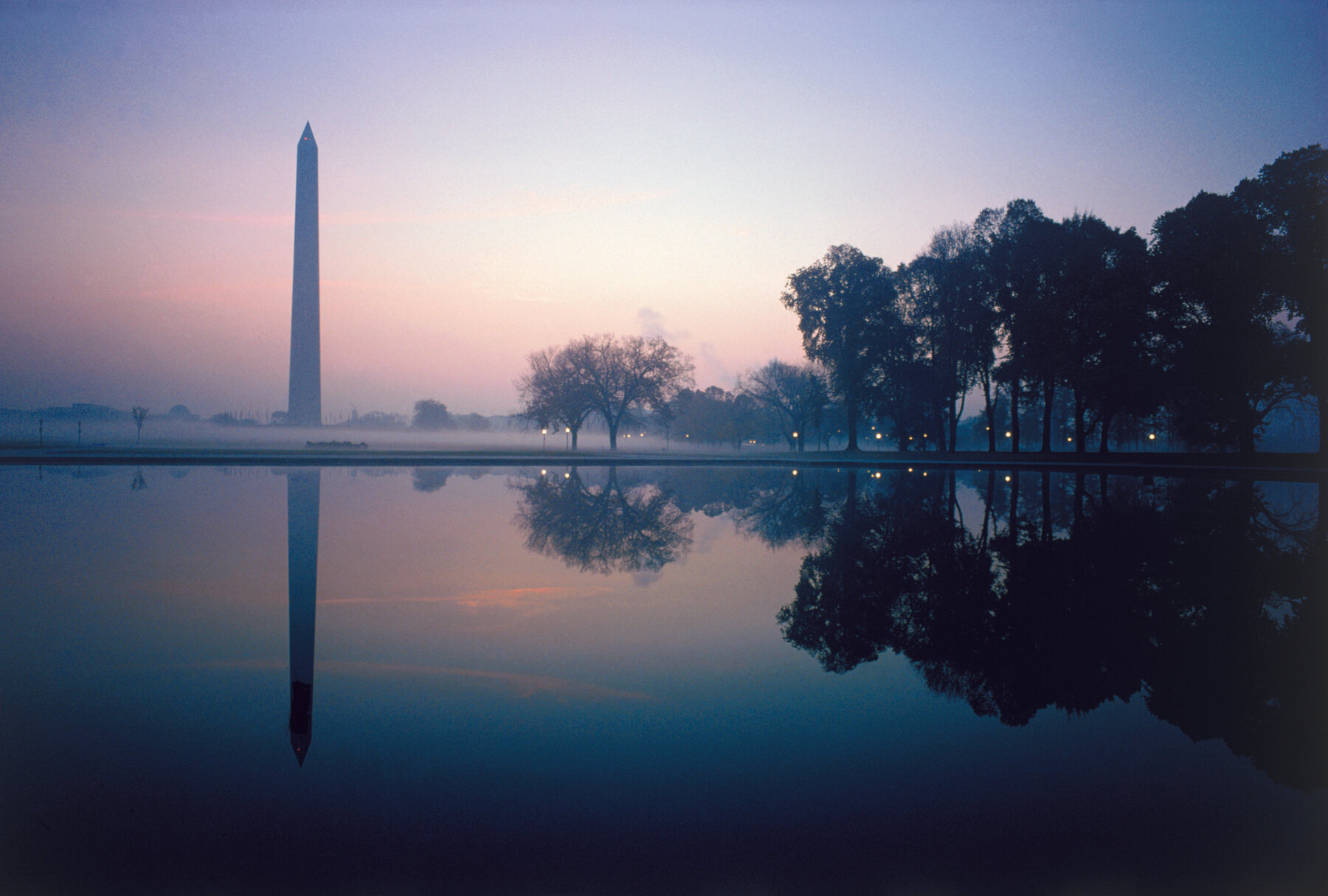 Washington Monument - Reflecting Pool at Dawn