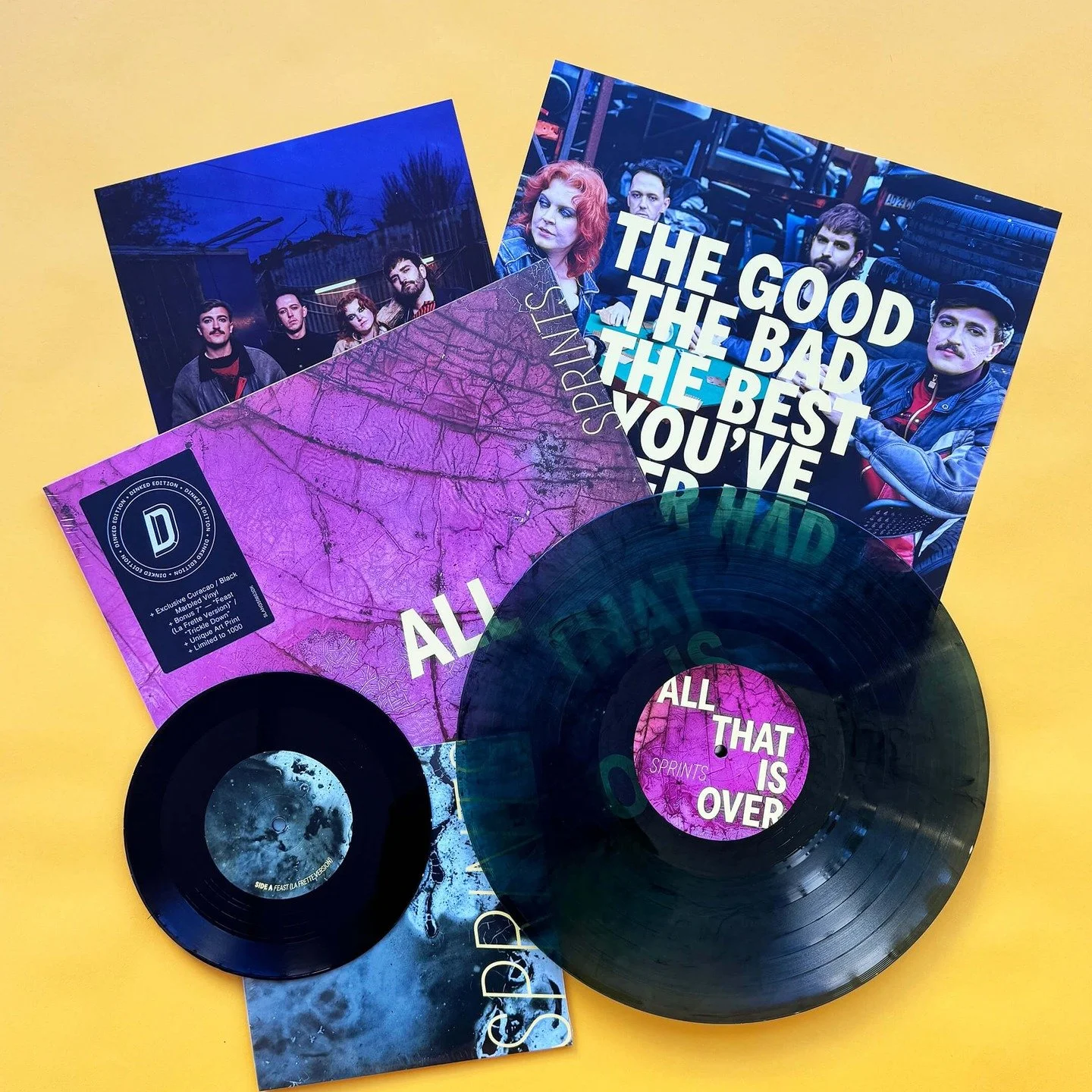 There&rsquo;s a palpable flurry of momentum surrounding SPRINTS. 

The Dublin band have enjoyed a whirlwind year and now return with the incendiary All That Is Over. This is serious stuff.

+ Dinked Edition 355
+ Marbled cura&ccedil;ao + black vinyl*
