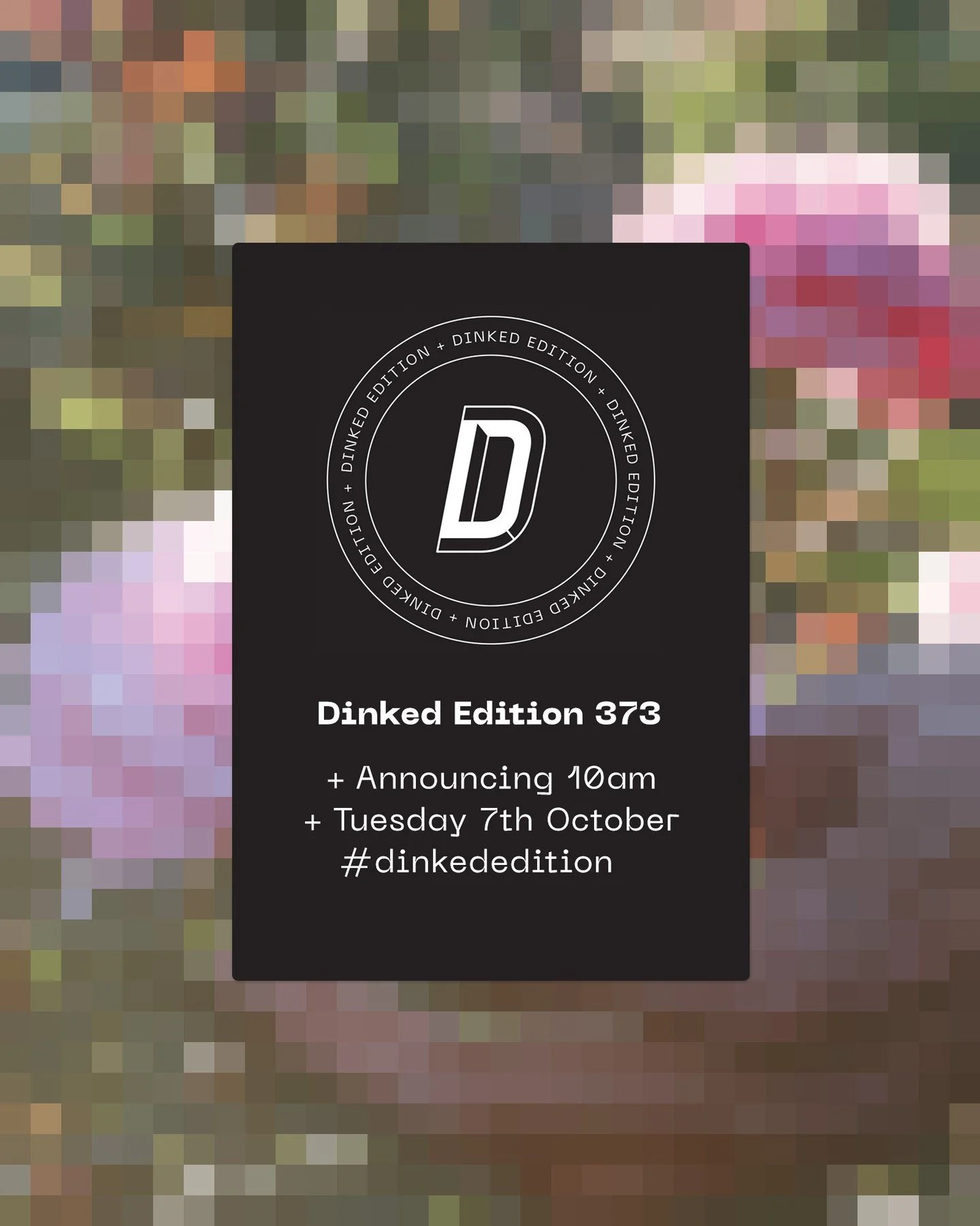 OH YES OH YES!! We are back tomorrow and it is with something sublime!

Join us, kick off the big Dinked week.

#dinkededition