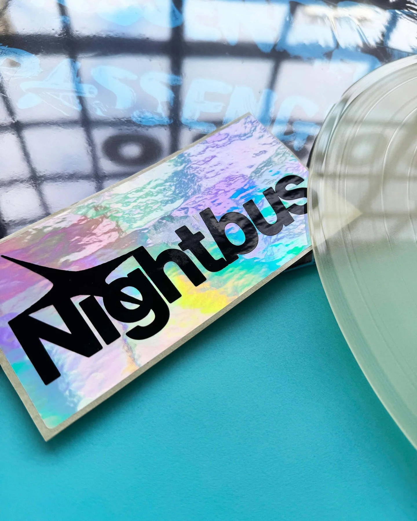 Passenger is the hallucinogenic debut LP from Manchester duo, Nightbus.

🚌 Glow in the dark vinyl*
🚌 Hand signed + numbered 12&rdquo; x 12&rdquo; poster on 250gsm paper stock*
🚌 Holographic nightbus logo sticker*
🚌 Limited pressing of 400*

* EXC