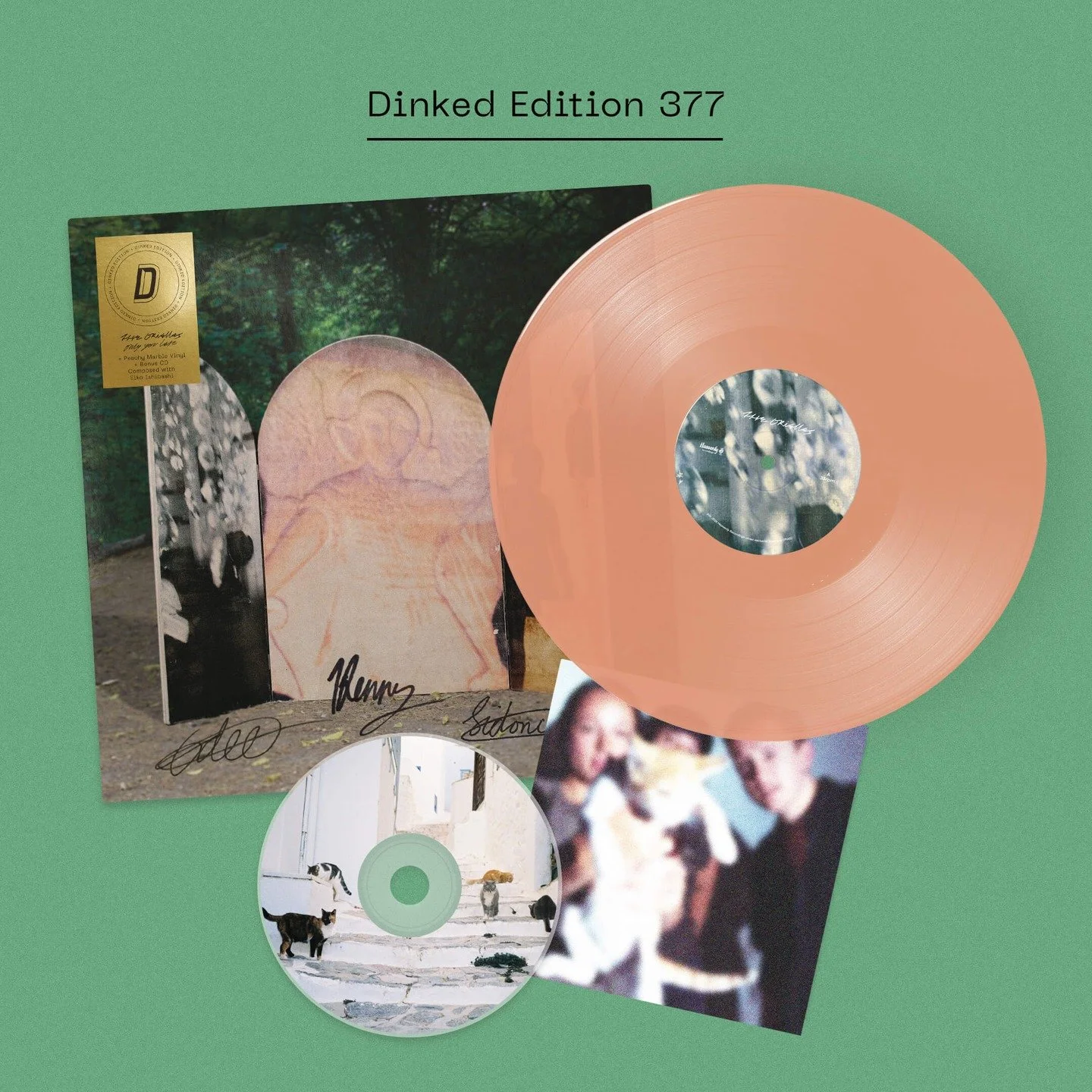 Now this one feels like a long time coming! 

We're so delighted to work with Manchester-based trio The Orielles to bring you an exclusive Dinked Edition of their new 'Only You Left' LP.

+ Dinked Edition 377
+ Peachy Marble exclusive coloured vinyl*