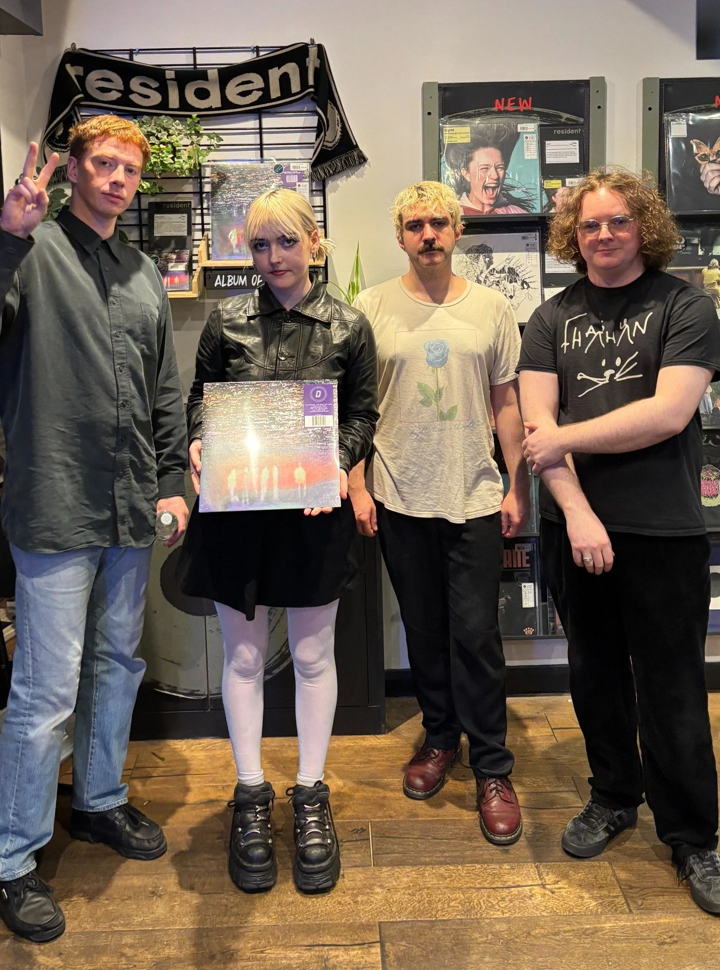 It's been a big old release week for @justmustard - photographed here down in Brighton with @residentbrighton and a rare copy of their #dinkededition