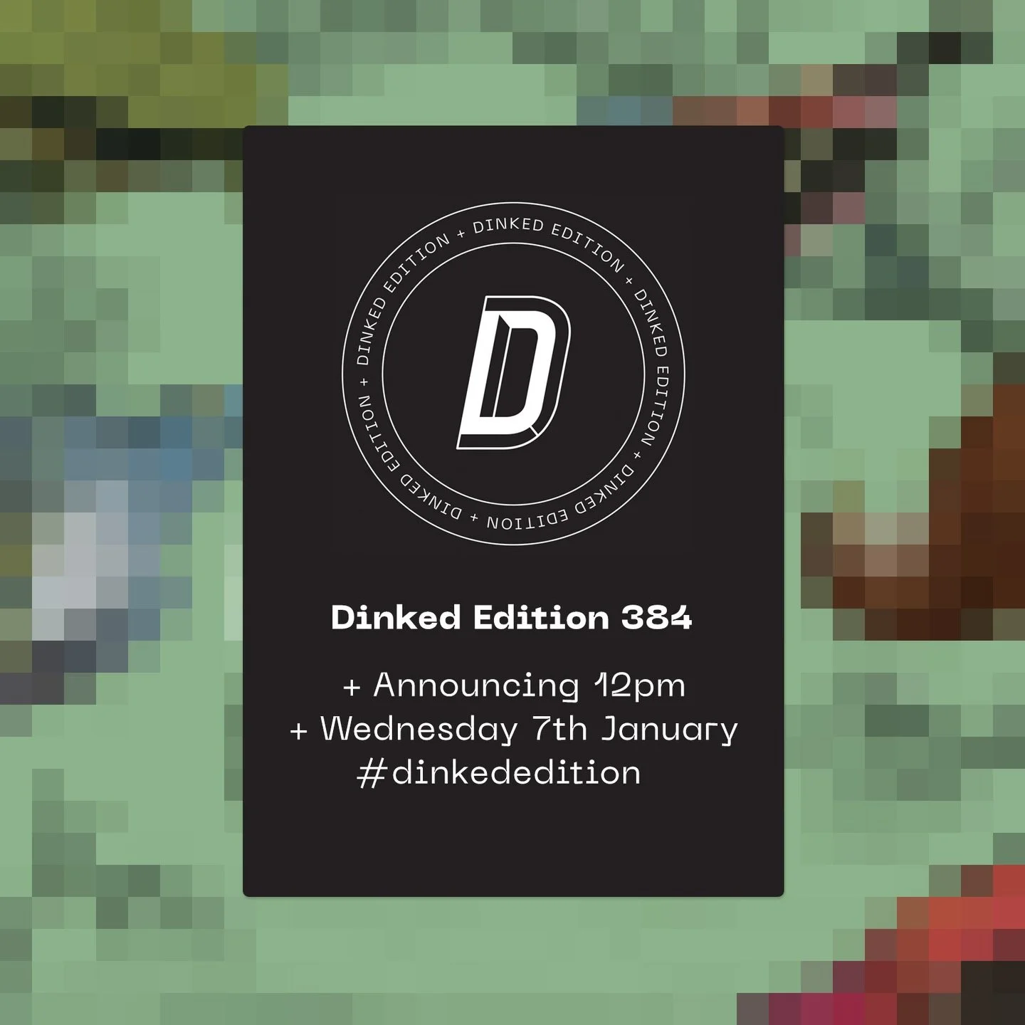 First of the week, first of the month and first of 2026. We are back and January is bigger than ever!

We start at 12pm with a proper beauty. Join us!

#dinkededition