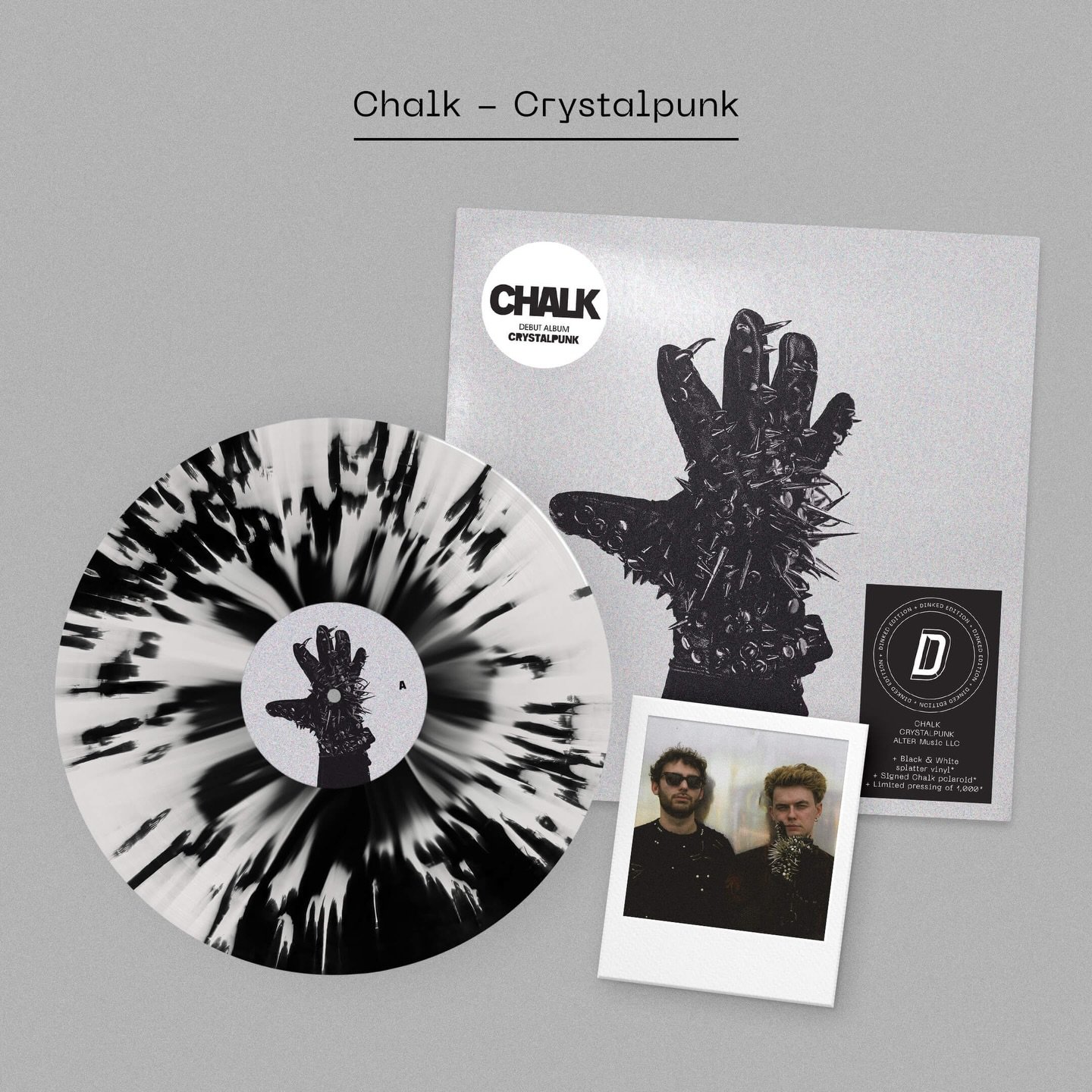 This is ferocious! 

Irish duo @chalkband&rsquo;s full-length debut LP - Crystalpunk - is an industrial dance-punk hybrid. An album that speaks of the beauty, confusion, complexity, and intensity of their youth.

+ Dinked Edition 387
+ Black &amp; Wh