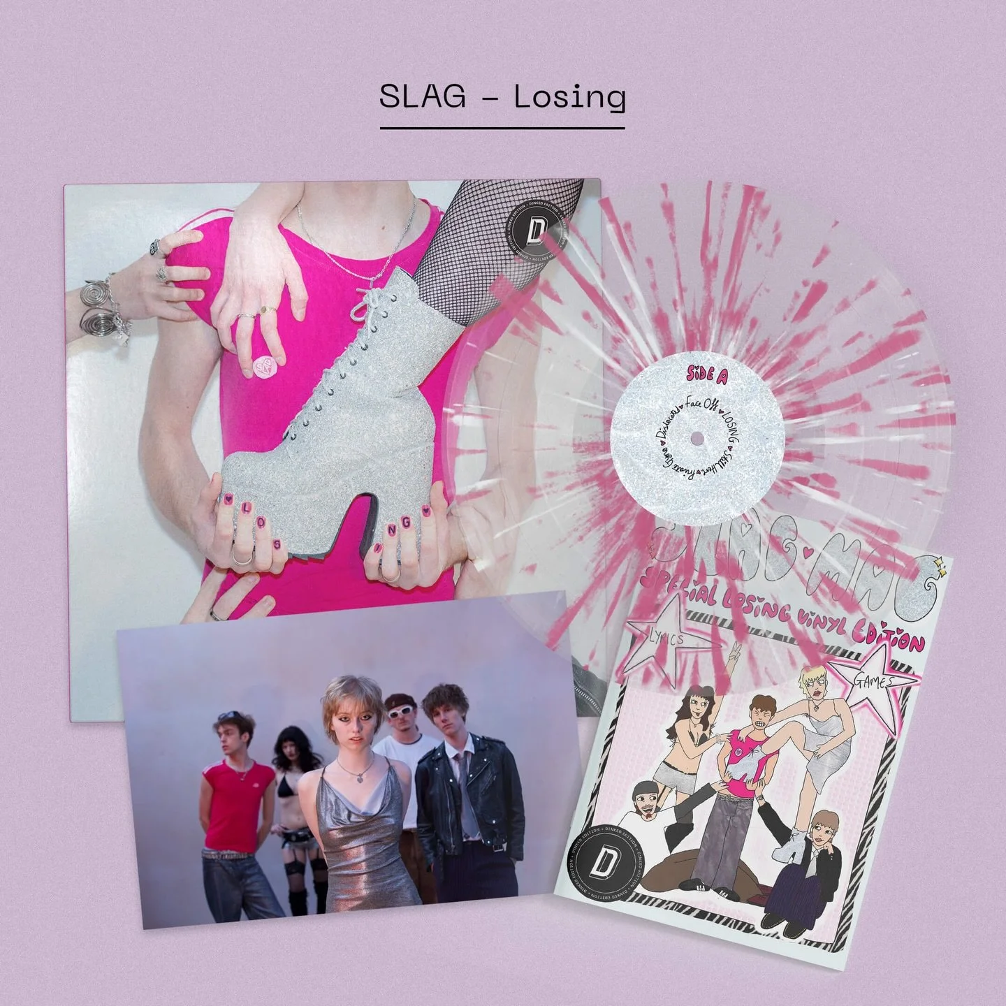 SLAG have cemented themselves as a household name of the Brighton music scene. Their debut LP - Losing - keeps the momentum of getting their sticky fingers in the pies of other cities across the UK and the world!

&nbsp;Dinked Edition 388
&nbsp;Exclu