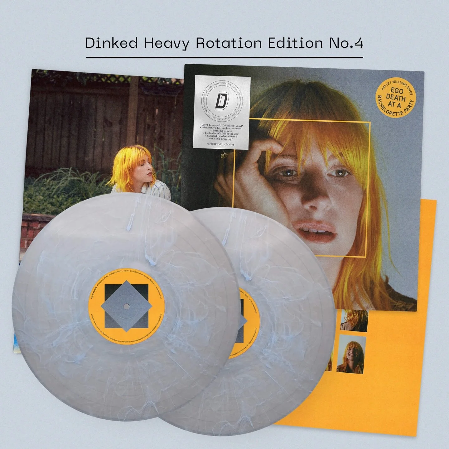 Hayley Williams&rsquo; Ego Death at a Bachelorette Party was one of last year&rsquo;s most-played and loved albums up and down the land at Dinked Edition shops, so working on this custom &lsquo;Heavy Rotation&rsquo; Edition is a treat!

SHOP:&nbsp;ht