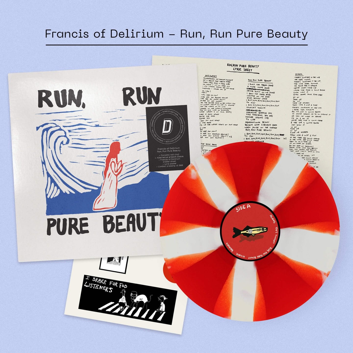 Self-produced alongside long time collaborator Chris Hewett, Run, Run Pure Beauty features eleven songs of discovery, despair and perseverance; ultimately serving as a mirror on its creator as a brilliant next instalment in the @francisofdelirium arc