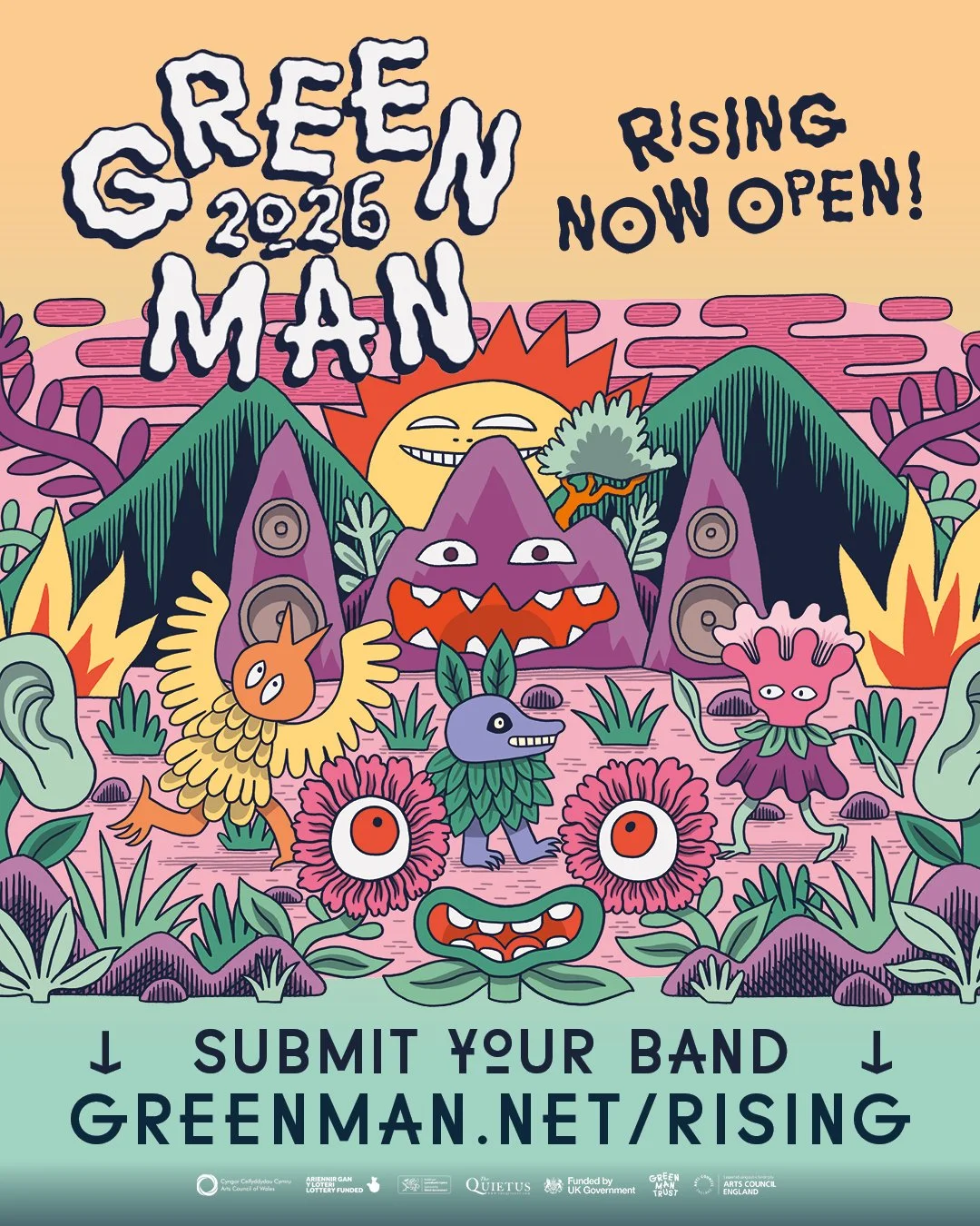 🎉 GREEN MAN ON THE RISE!

@greenmanfest Rising returns for 2026 and @dinkededition is thrilled to be part of it. 

The emerging band competition is all about supporting grassroots musicians on their way to becoming headliners of tomorrow. 

Not only
