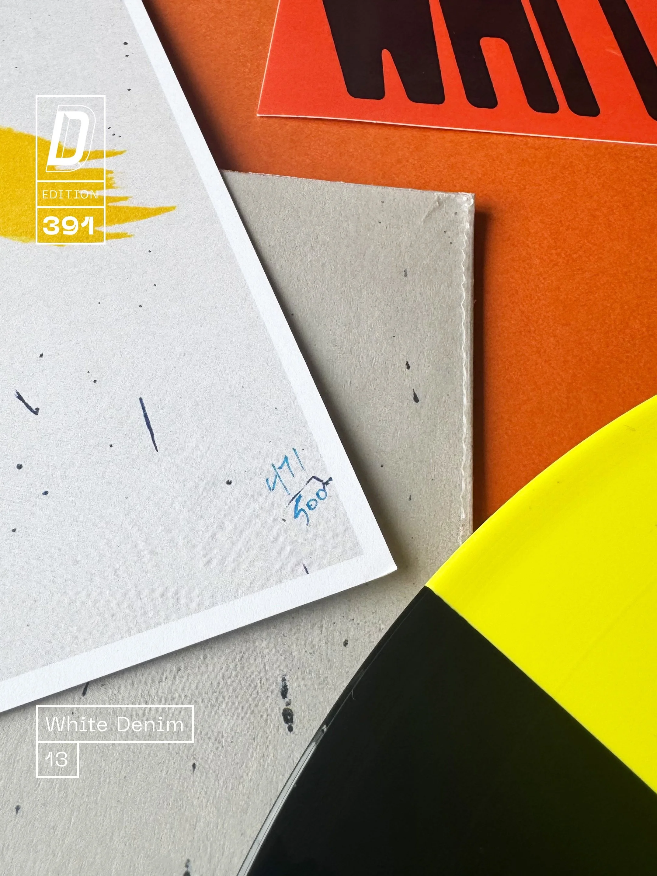 OUT NOW: @whitedenimmusic Denim - 13

An incandescent, groove-heavy alchemy of rock, funk, dub, soul and down-dirty blues &ndash; and plenty more besides! 

🚀 Man do we ever love this band.

+ Dinked Edition 391
+ Black &amp; yellow split vinyl*
+ S