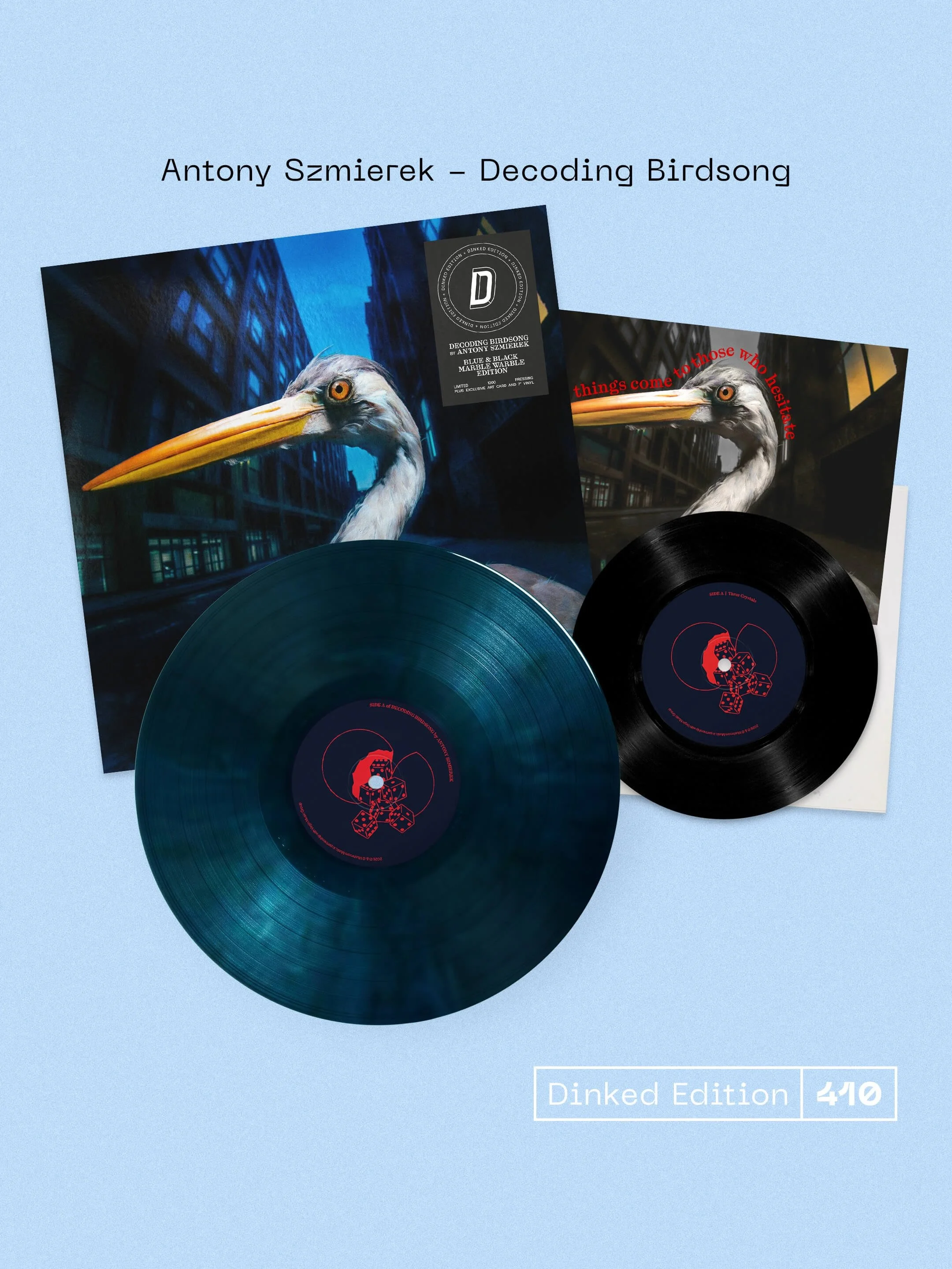 Just eighteen months after his critically acclaimed debut, Manchester-born poet, writer, and producer @antonyszmierek returns with a new body of work that signals a clear evolution in both sound and scope. 

+ Dinked Edition 410
+ Blue &amp; black &r