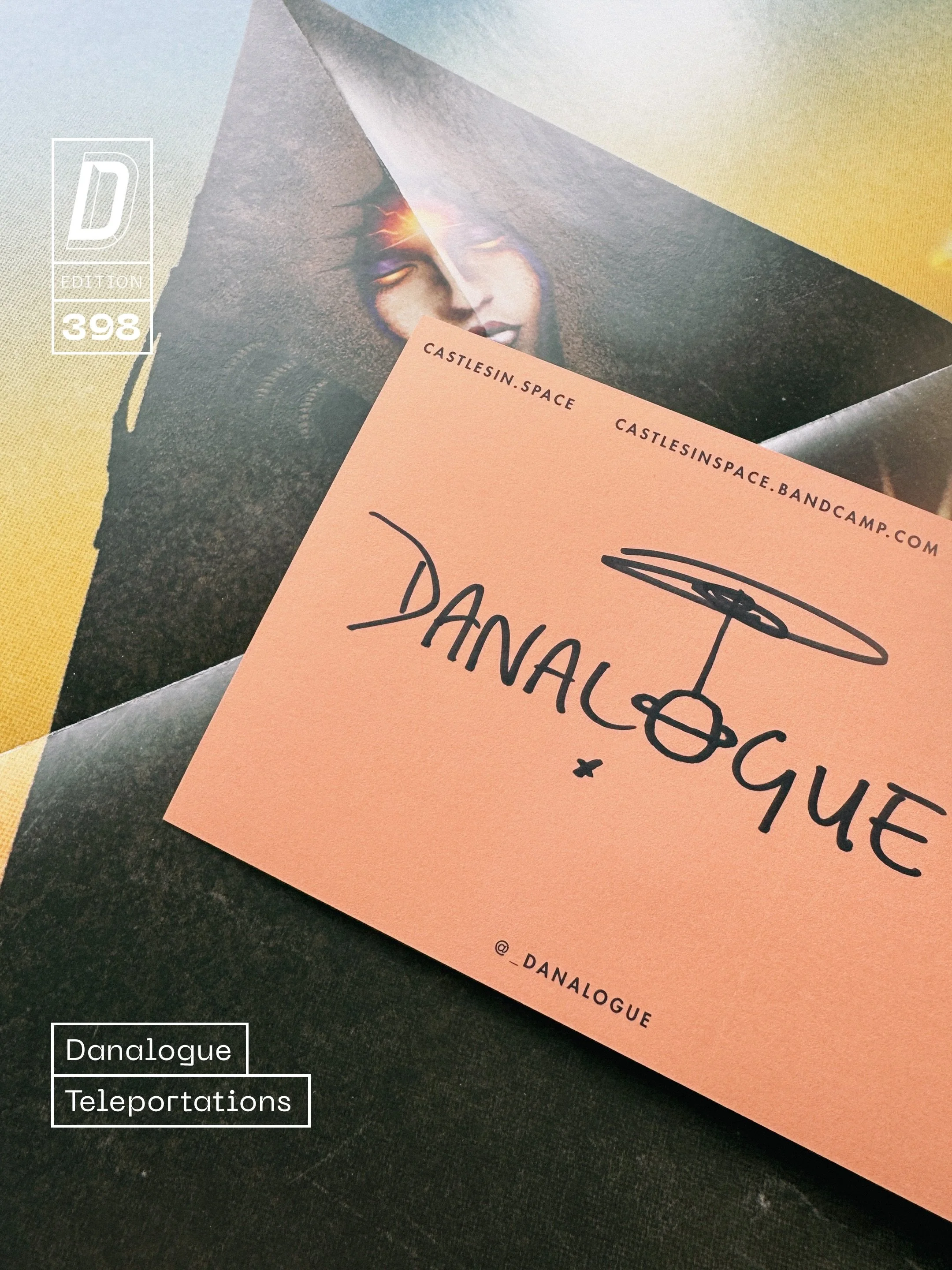 ON THE STEREO - Giving some serious time to @_danalogue&rsquo;s sublime Teleportations. A proper synth work out, this sounds even better than it looks!

+ Dinked Edition 398
+ Blue &amp; green vortex effect vinyl*
+ Signed postcard*
+ 24&rdquo; x 24&