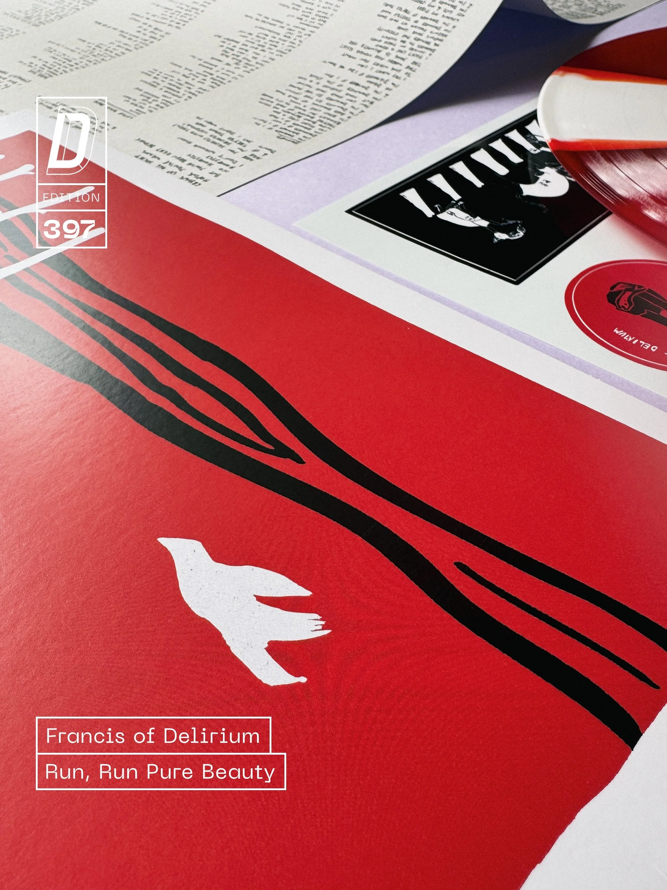 Run, Run Pure Beauty is the new album from @francisofdelirium and it really is gorgeous.

Jana was a total dream to work with and we think that we both made something pretty dreamy looking! 😍

+ Cornetto red vinyl*
+ Alternative artwork sleeve*
+ Fr