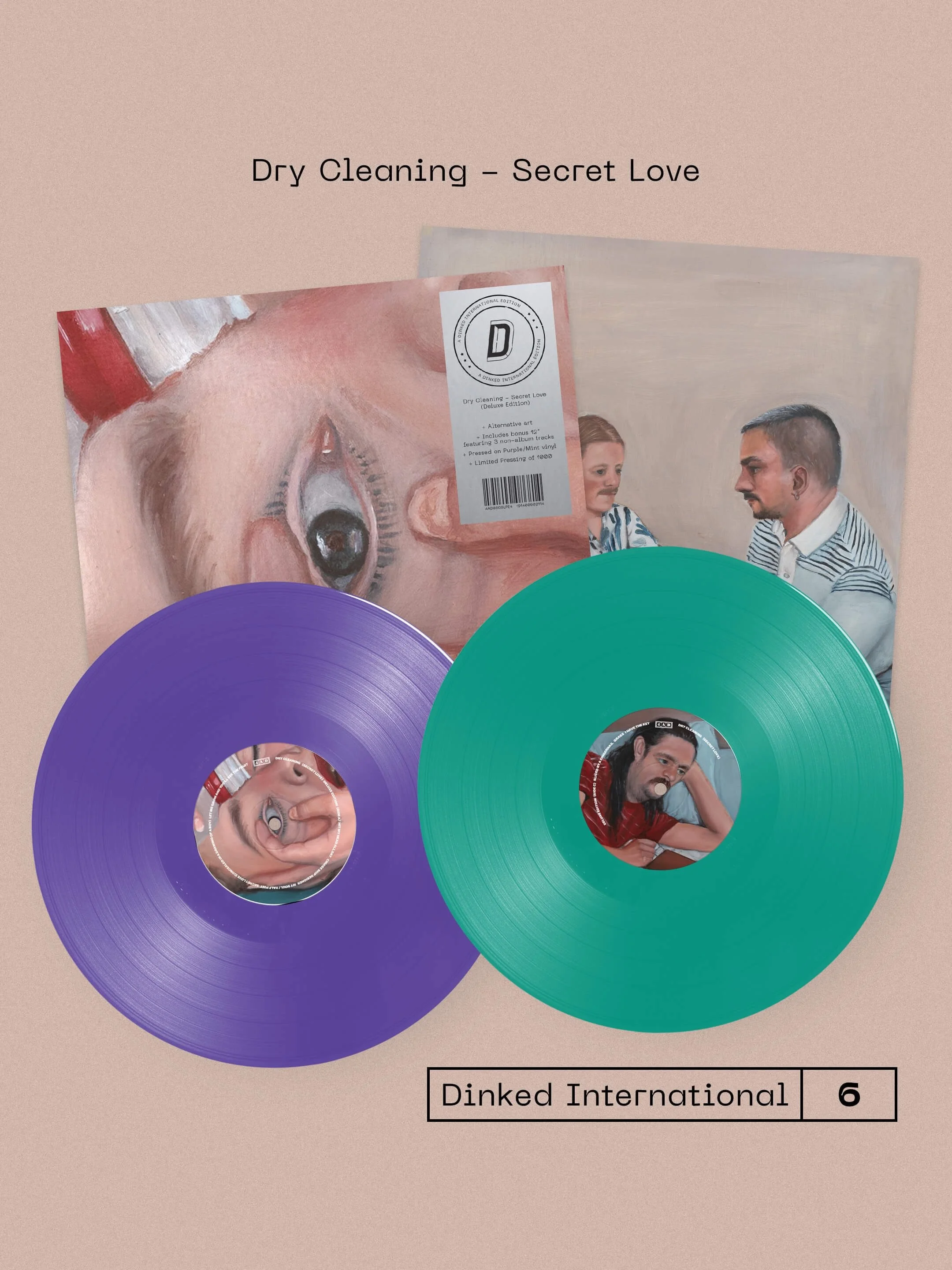 @drycleaningband announce a Dinked International exclusive expanded edition of their critically acclaimed third LP, Secret Love. 

With an alt art sleeve, this fan edition features a stand alone 12&rdquo; EP, with three brand-new tracks recorded duri