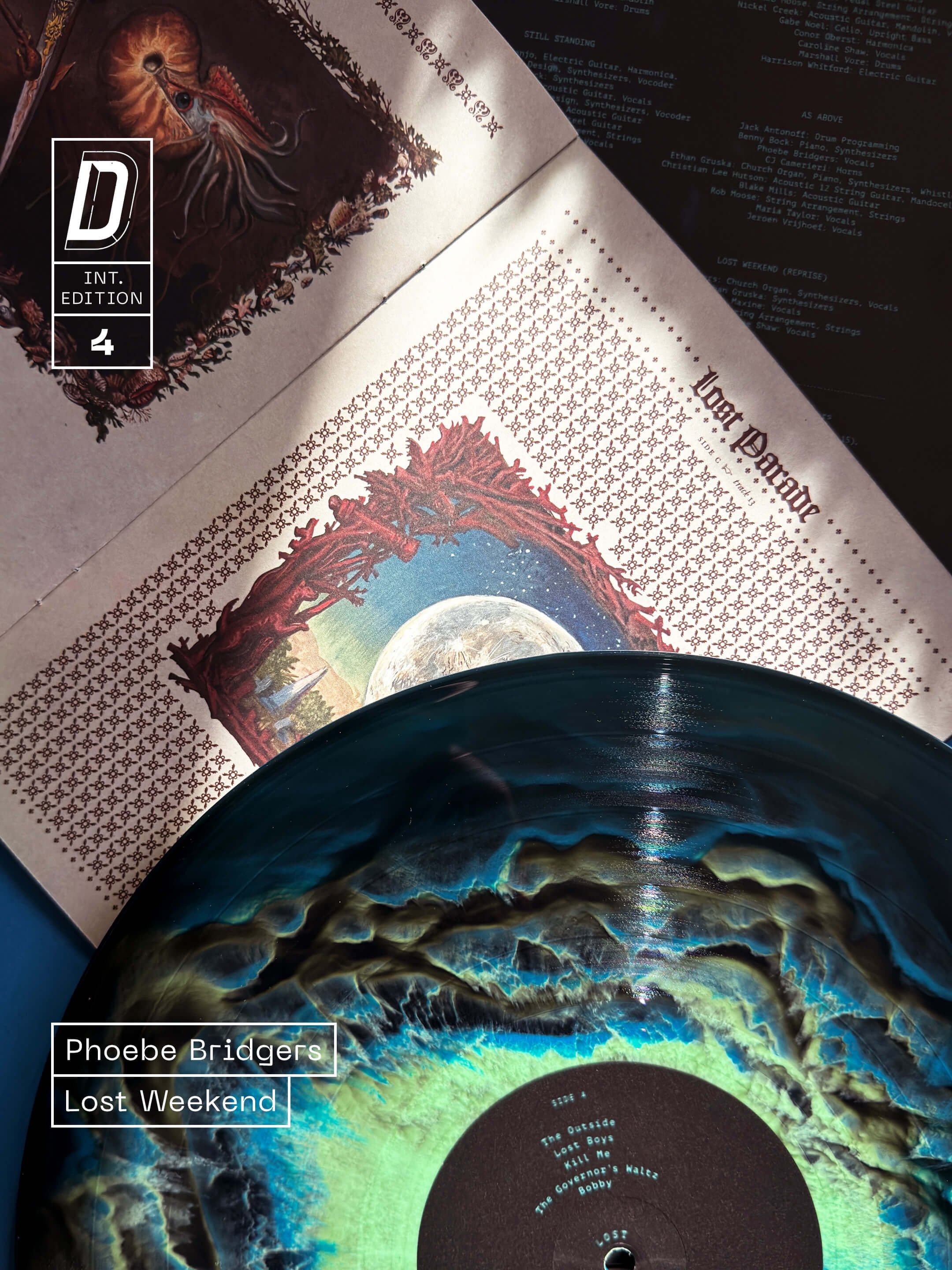 For our fourth Dinked International Edition, Phoebe Bridgers returned with her critically-acclaimed, number-one-selling, heart-melting third solo record,&nbsp;Lost Weekend.

+&nbsp;&lsquo;Far Side of the Moon&rsquo; colour 2LP*
+ Gatefold sleeve
+ 7&