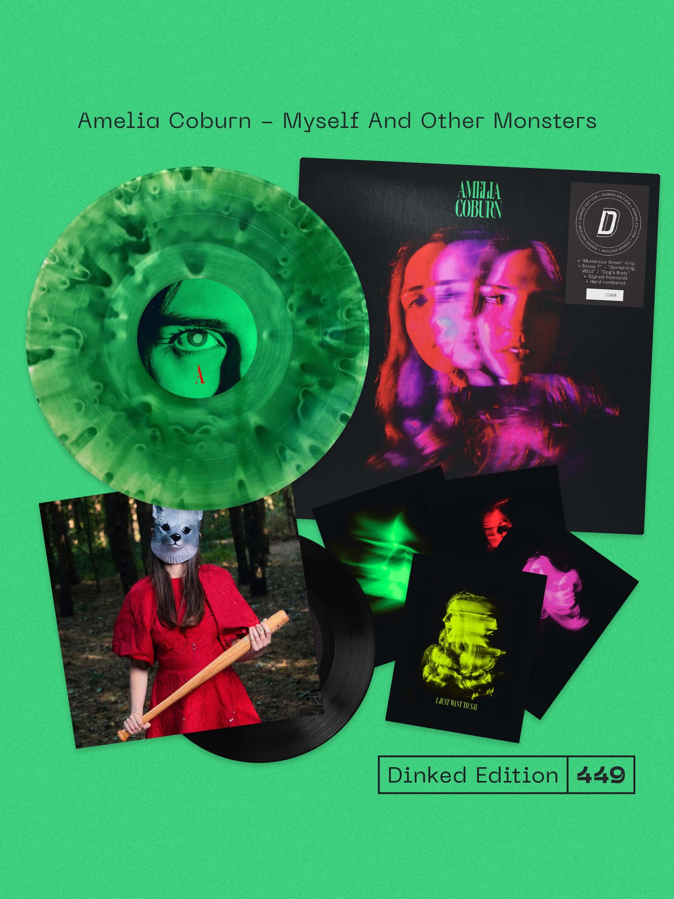 Renowned for her vivid, gothic-tinged storytelling, Amelia Coburn&rsquo;s &lsquo;Myself and Other Monsters&rsquo; is a cabinet of curiosities, where the supernatural hides within the domestic and beauty exists alongside the grotesque.

+ Dinked Editi