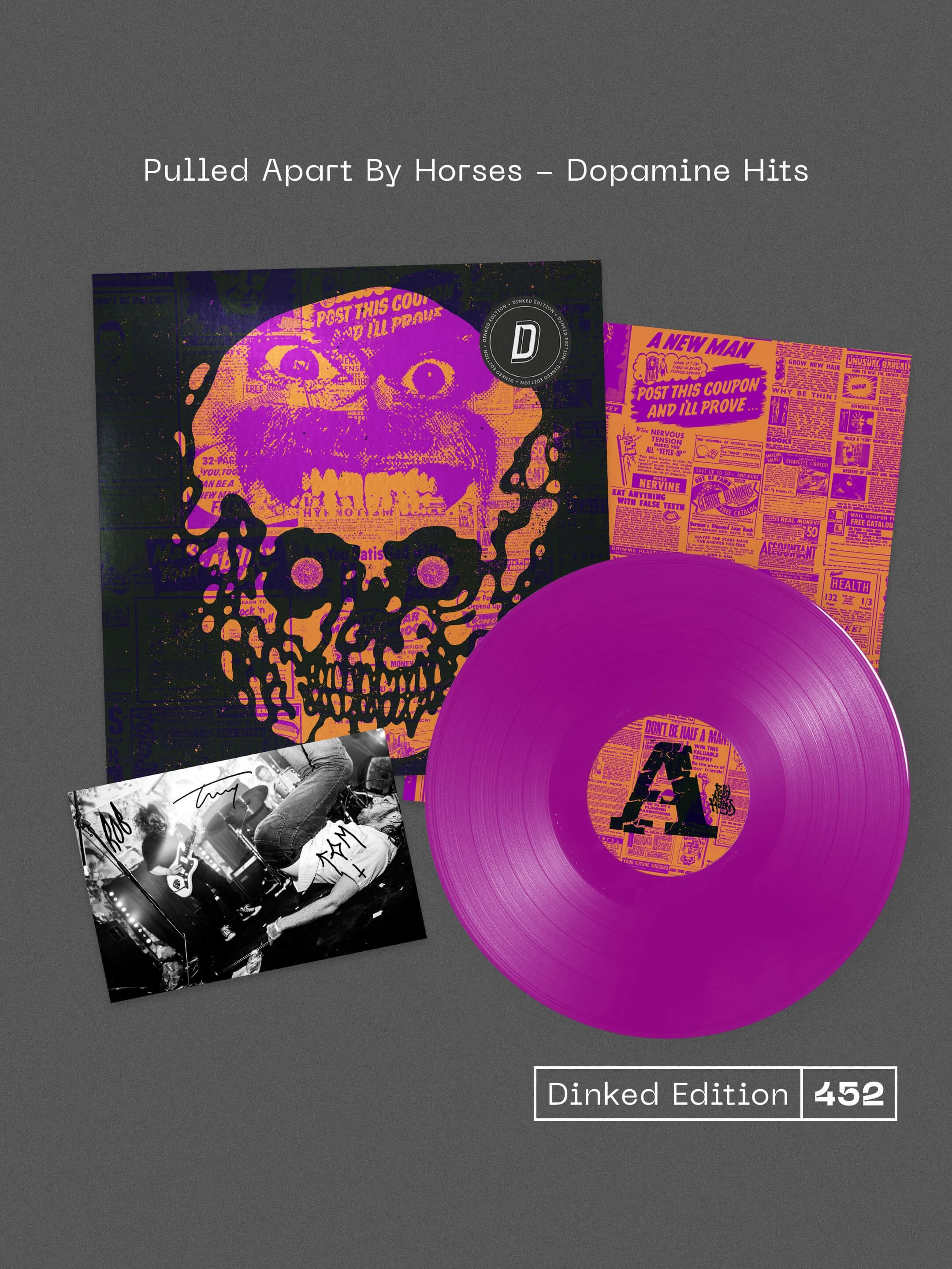 After nearly two decades, five albums and countless chaotic shows, Pulled Apart By Horses return with album number six, &lsquo;Dopamine Hits&rsquo; - a record built around a newly rediscovered sense of freedom.

Vicious punk bangers, 80s goth and pos